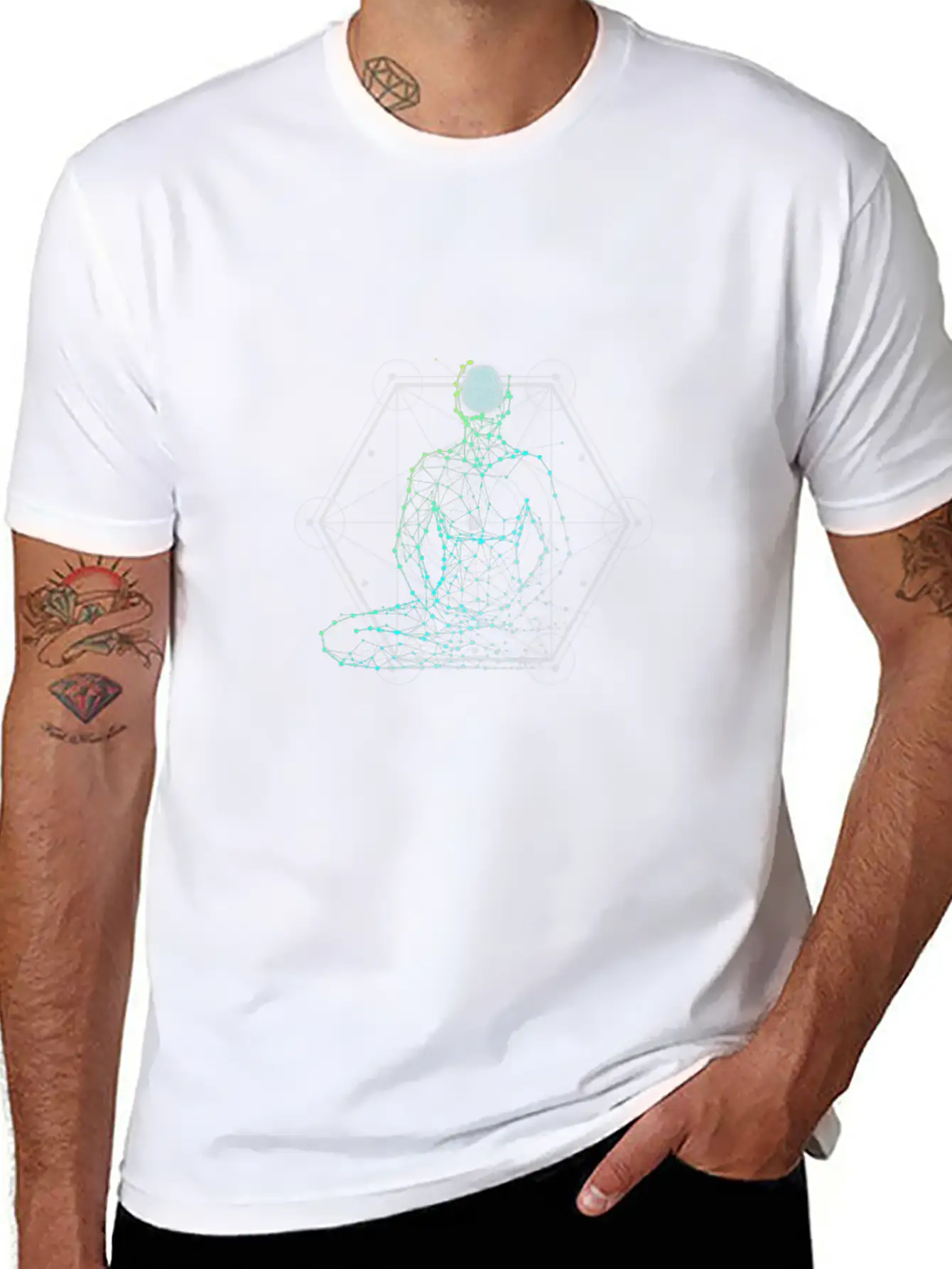 Geometry Of Mind Stylish Everyday T-Shirt – Unisex Basic Cotton Tee