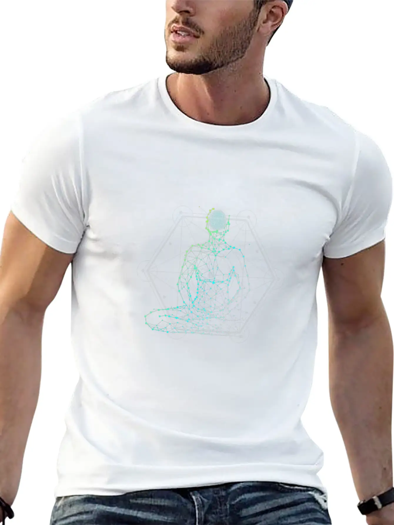 Geometry Of Mind Stylish Everyday T-Shirt – Unisex Basic Cotton Tee