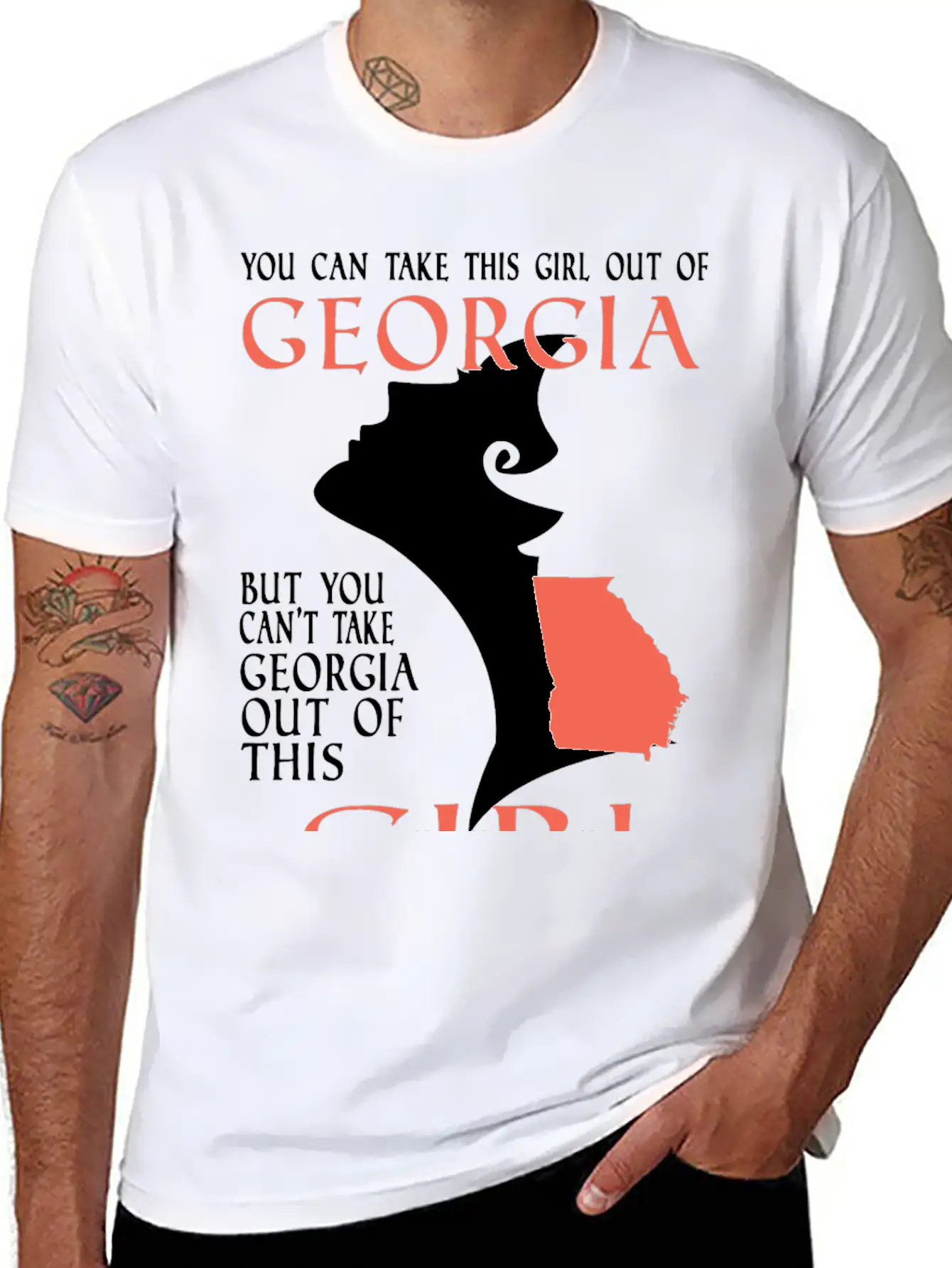 Georgia Unisex Short Sleeve Soft Cotton T-Shirt – Casual Everyday Wear