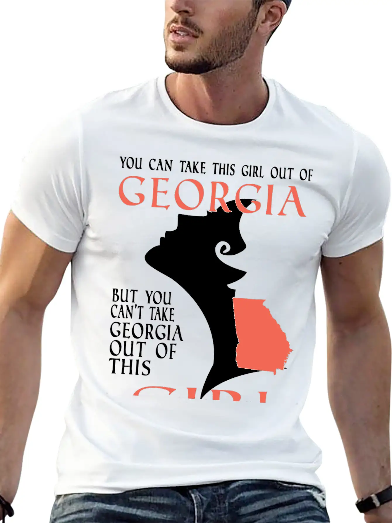 Georgia Unisex Short Sleeve Soft Cotton T-Shirt – Casual Everyday Wear