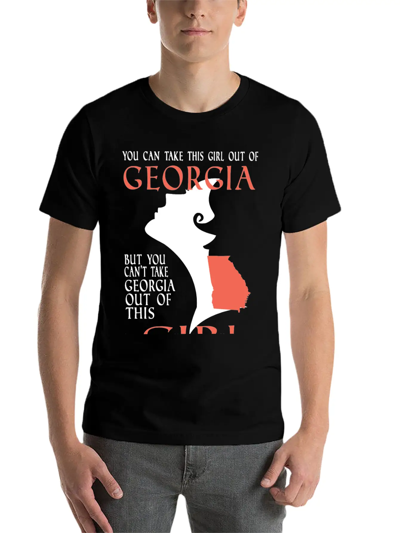 Georgia Unisex Short Sleeve Soft Cotton T-Shirt – Casual Everyday Wear