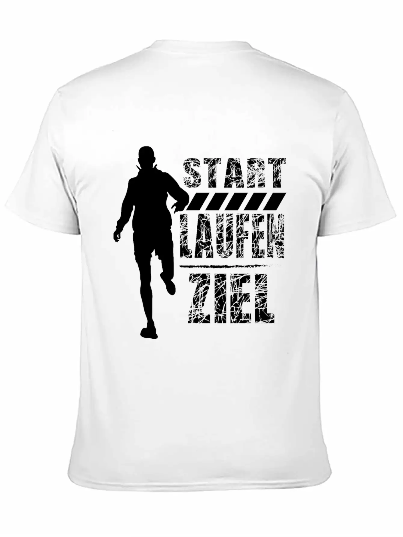 German Running Shirt "Start - Run - Finish" Unisex Casual T-Shirt – Clean Design For Daily Comfort