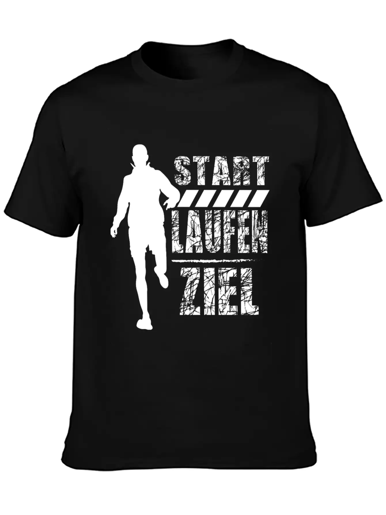 German Running Shirt "Start - Run - Finish" Unisex Casual T-Shirt – Clean Design For Daily Comfort