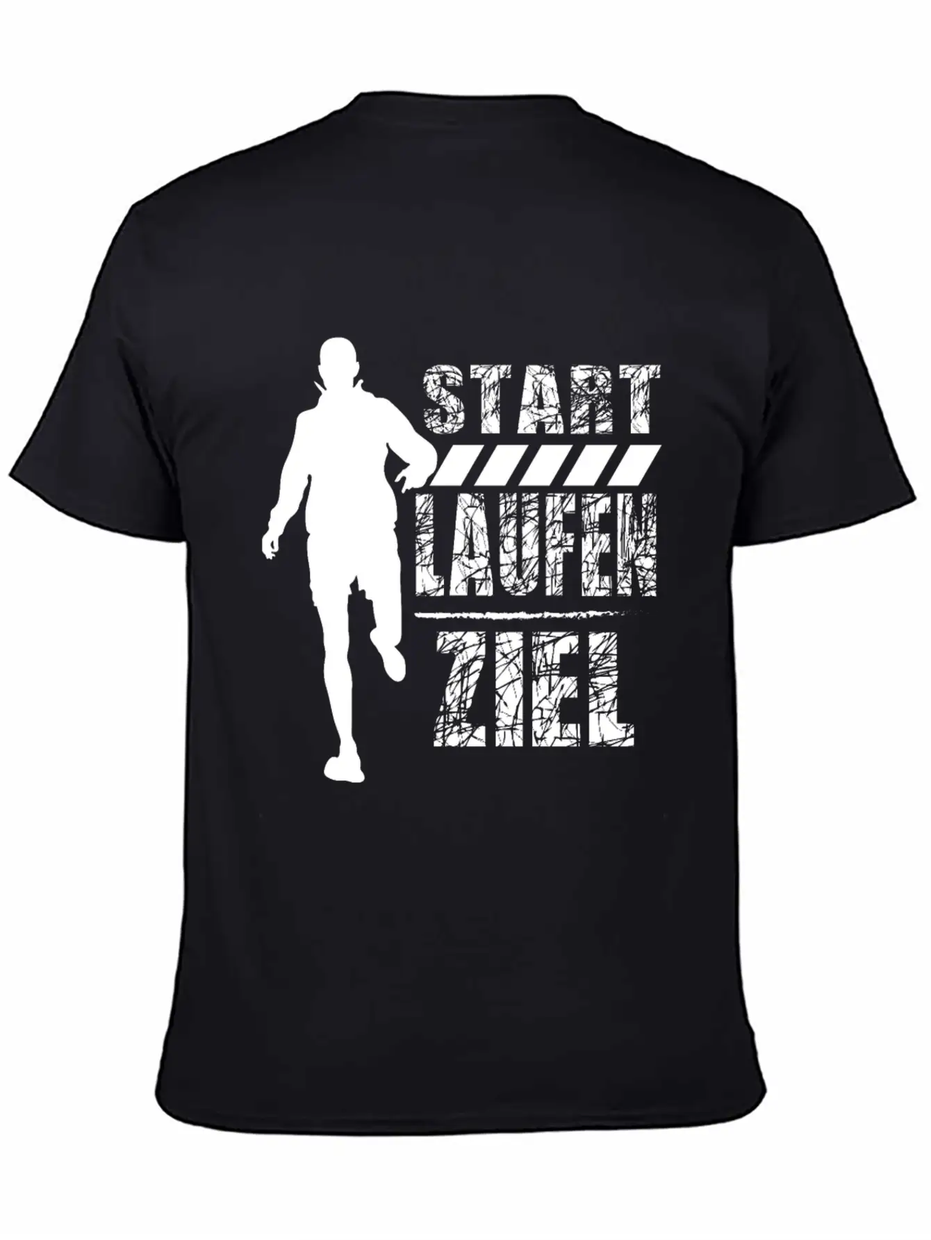 German Running Shirt "Start - Run - Finish" Unisex Casual T-Shirt – Clean Design For Daily Comfort