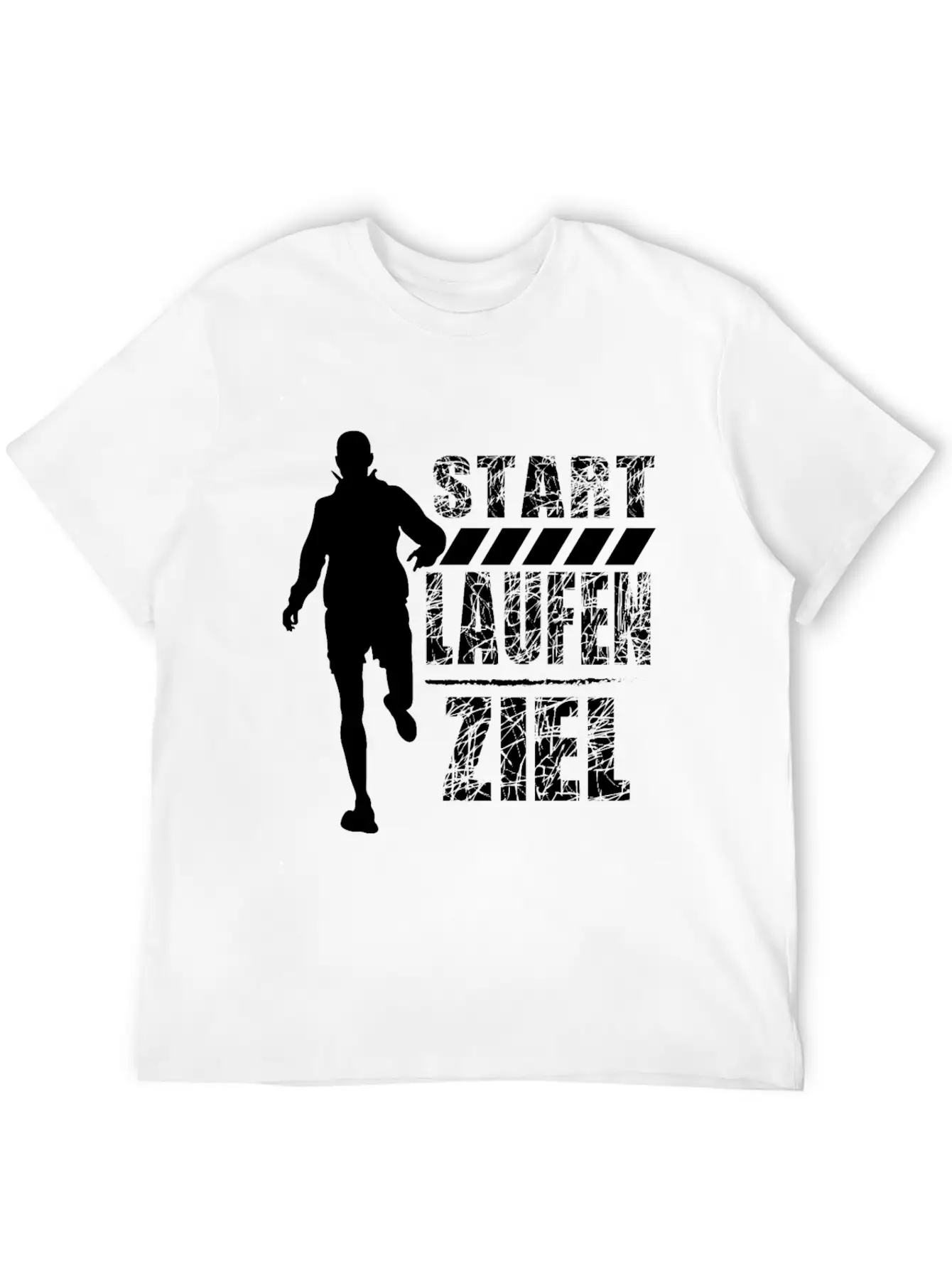 German Running Shirt "Start - Run - Finish" Unisex Casual T-Shirt – Clean Design For Daily Comfort