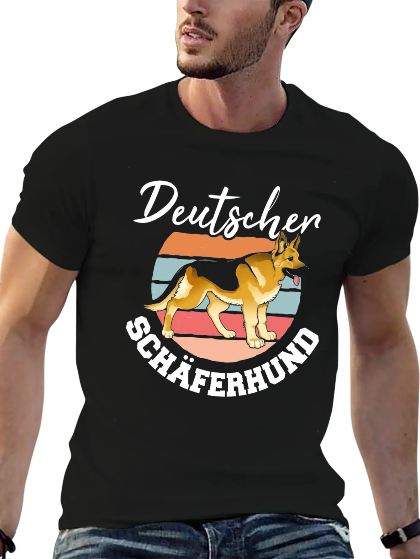 German Shepherd Dog Owner Dog Dogs Basic Graphic T-Shirt – Daily Comfort In Soft Cotton