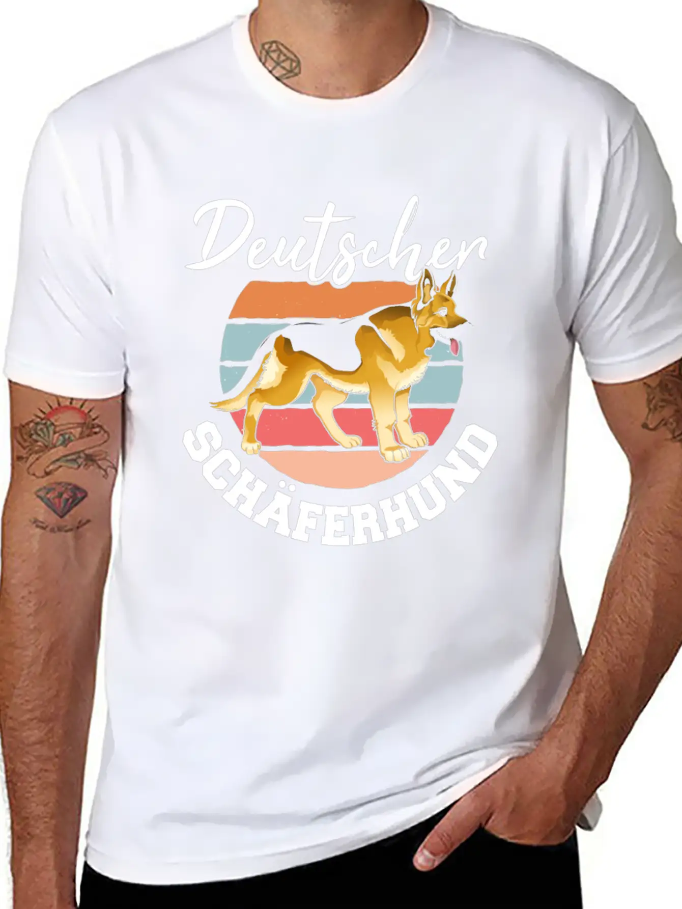 German Shepherd Dog Owner Dog Dogs Basic Graphic T-Shirt – Daily Comfort In Soft Cotton