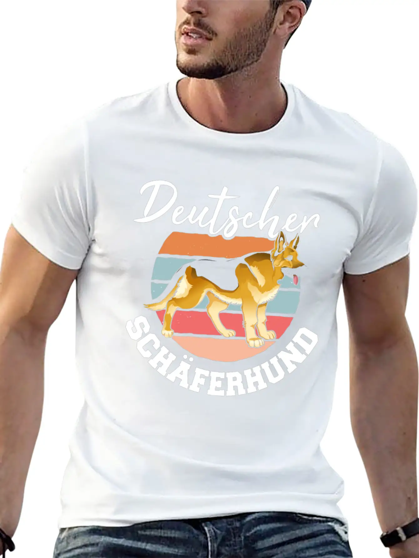 German Shepherd Dog Owner Dog Dogs Basic Graphic T-Shirt – Daily Comfort In Soft Cotton