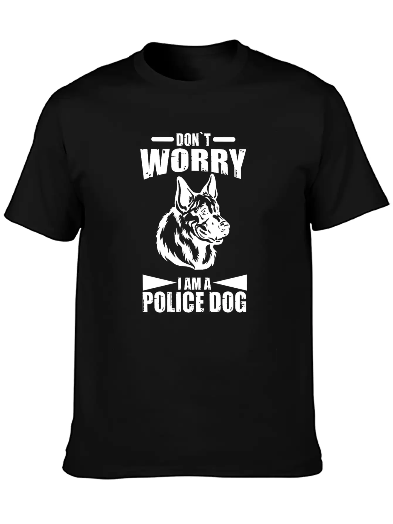 German Shepherd Police Dog Police Dog Wachund Dogs Stylish Everyday T-Shirt – Unisex Basic Cotton Tee