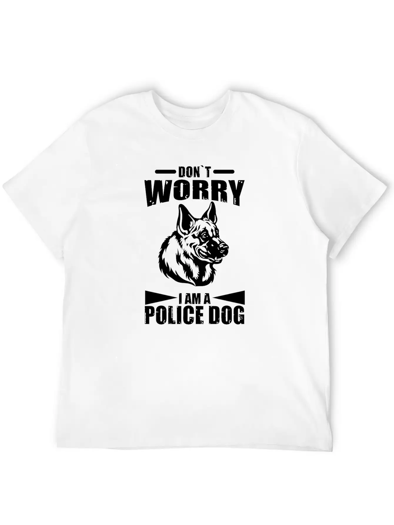 German Shepherd Police Dog Police Dog Wachund Dogs Stylish Everyday T-Shirt – Unisex Basic Cotton Tee
