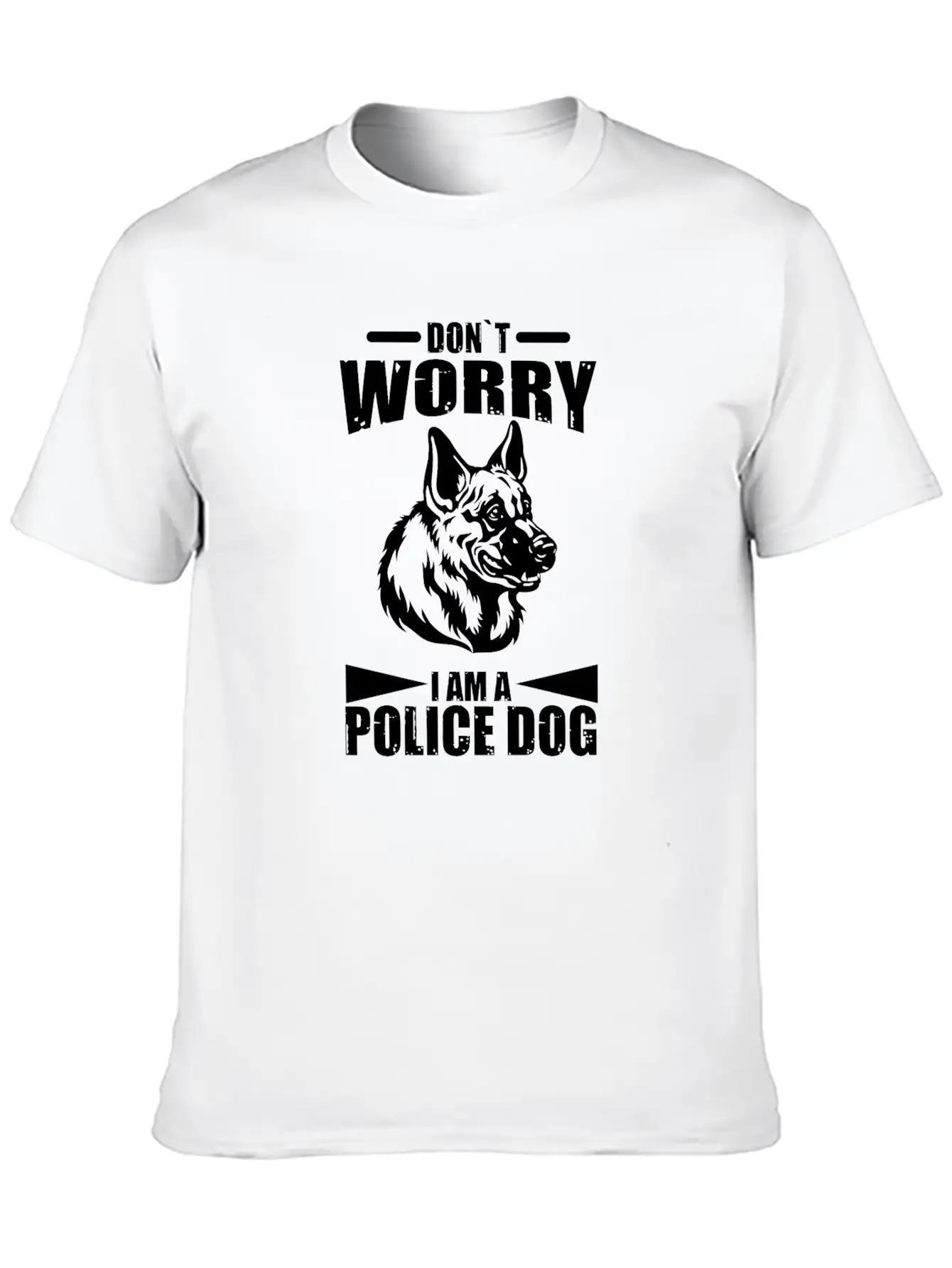 German Shepherd Police Dog Police Dog Wachund Dogs Stylish Everyday T-Shirt – Unisex Basic Cotton Tee