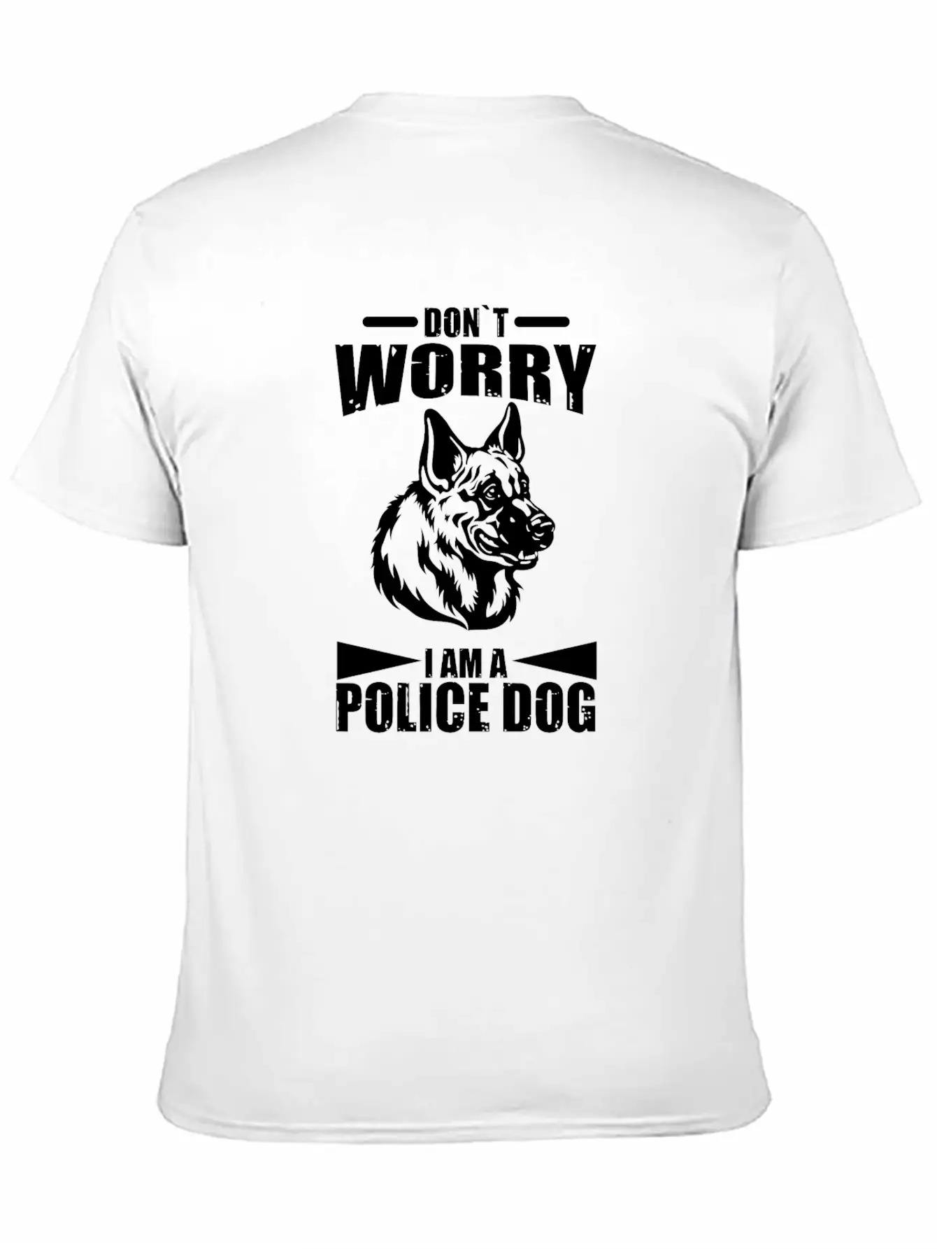 German Shepherd Police Dog Police Dog Wachund Dogs Stylish Everyday T-Shirt – Unisex Basic Cotton Tee