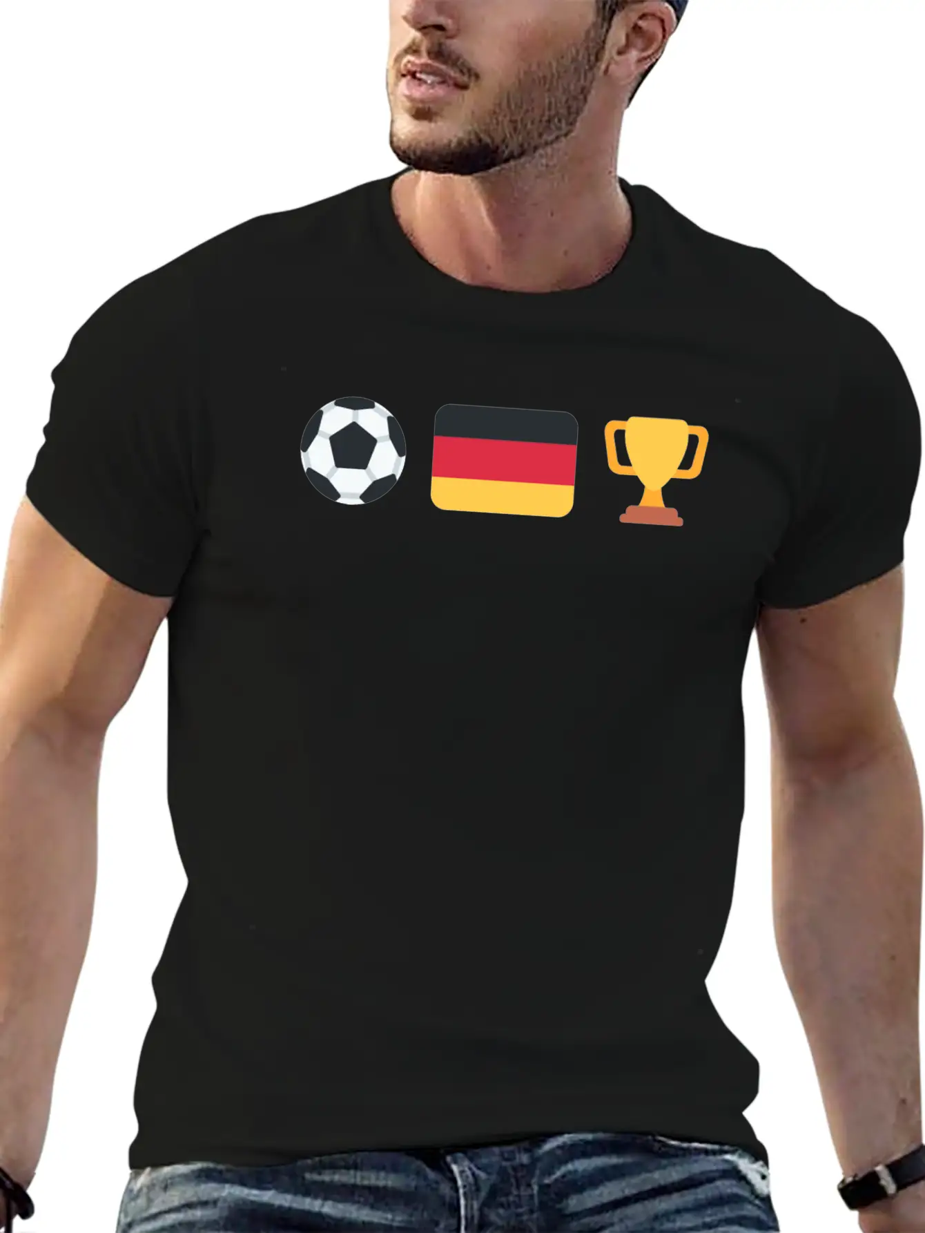 German Soccer | Trophy | Germany Stylish Everyday T-Shirt – Unisex Basic Cotton Tee