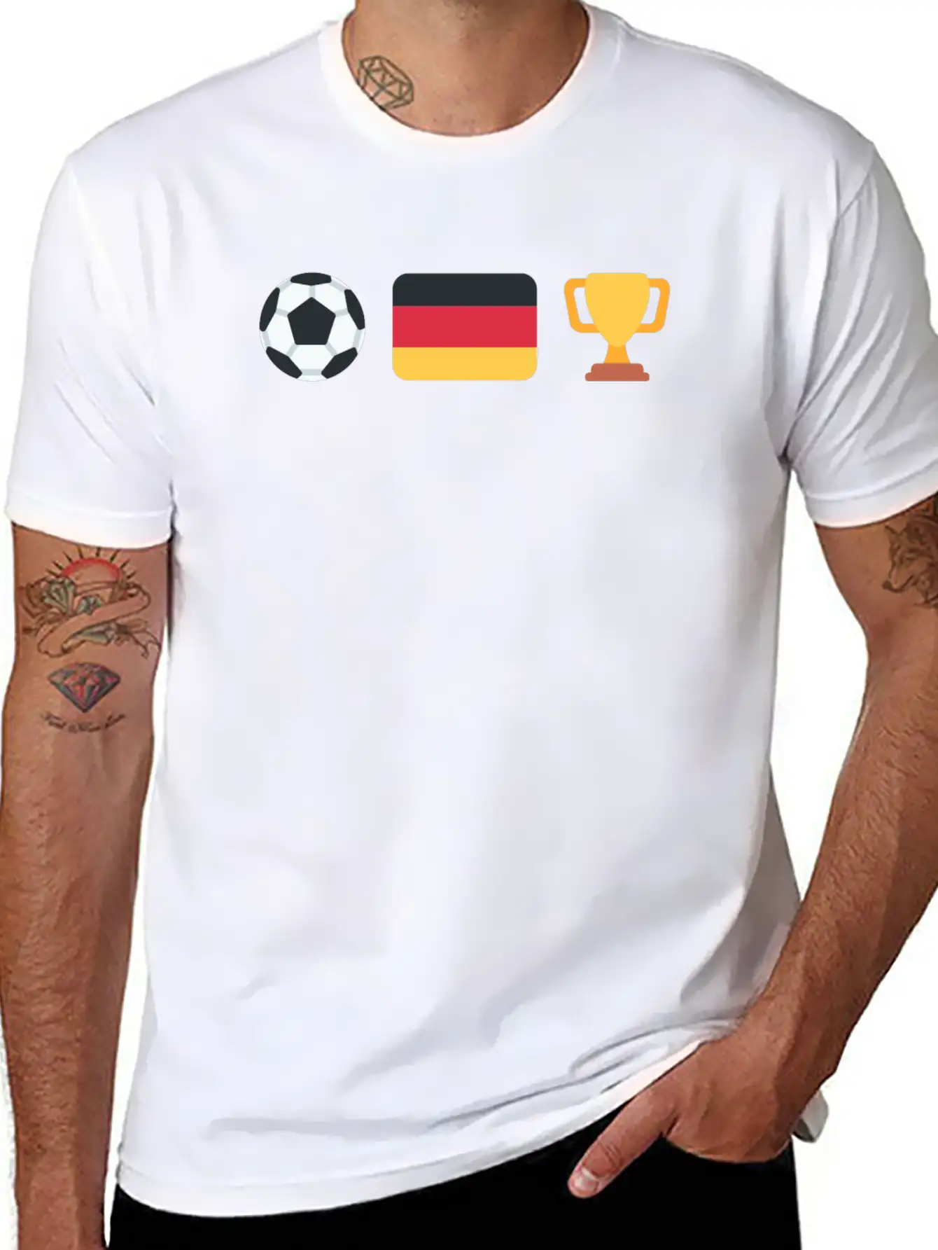 German Soccer | Trophy | Germany Stylish Everyday T-Shirt – Unisex Basic Cotton Tee