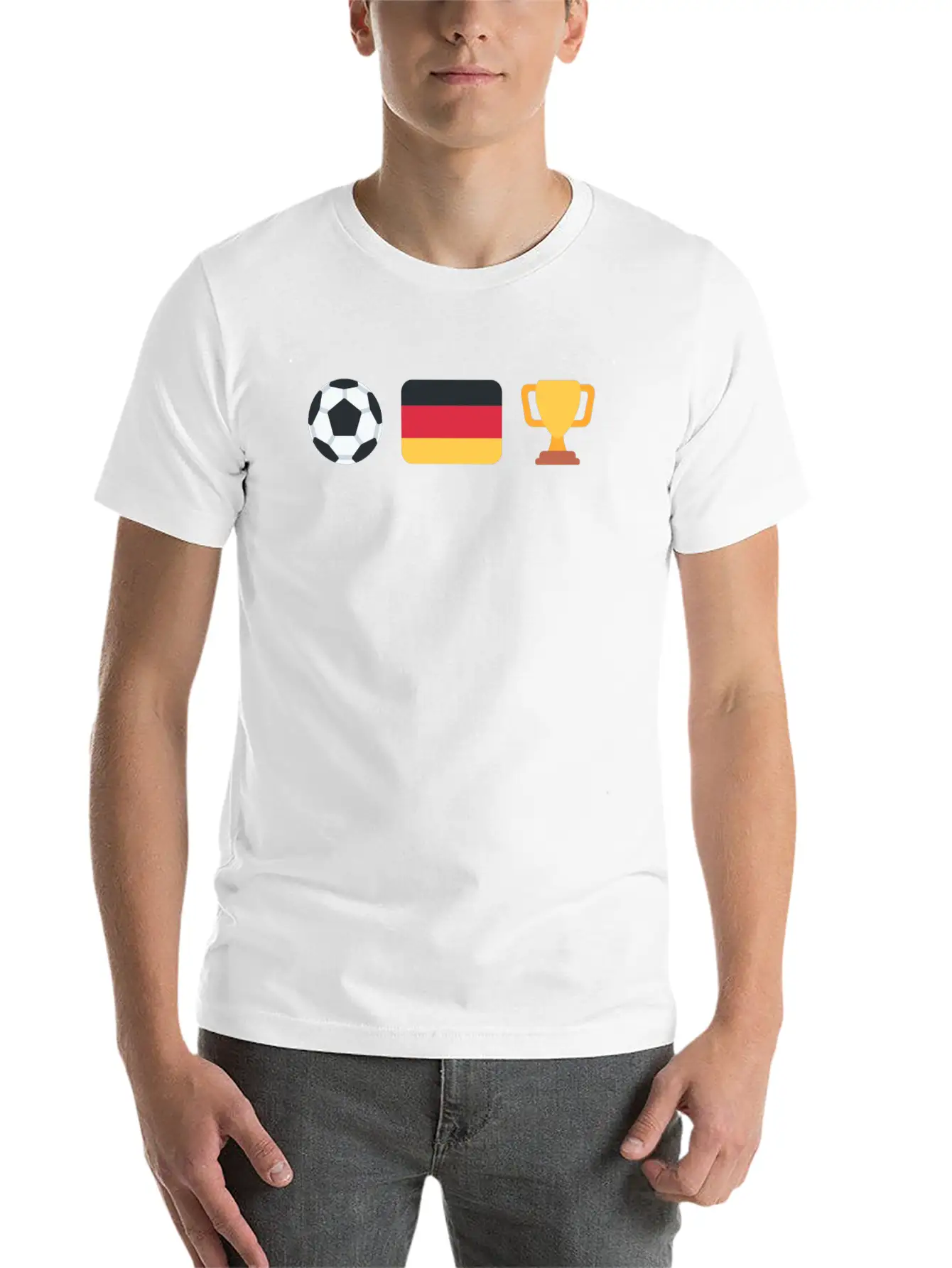 German Soccer | Trophy | Germany Stylish Everyday T-Shirt – Unisex Basic Cotton Tee