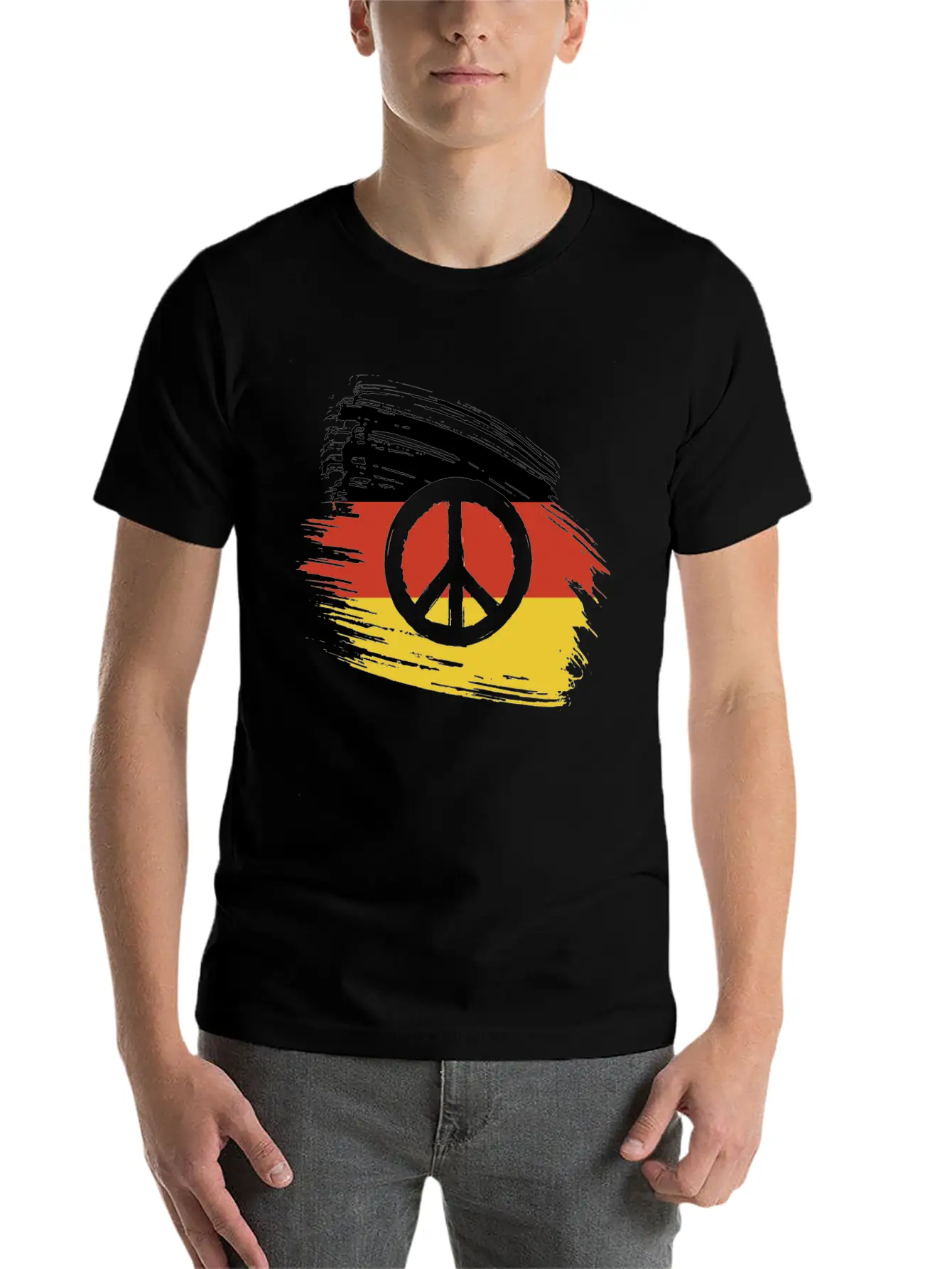 Germany Flag Peace Peace Comfortable Minimalist Graphic Tee – Summer Style Essential