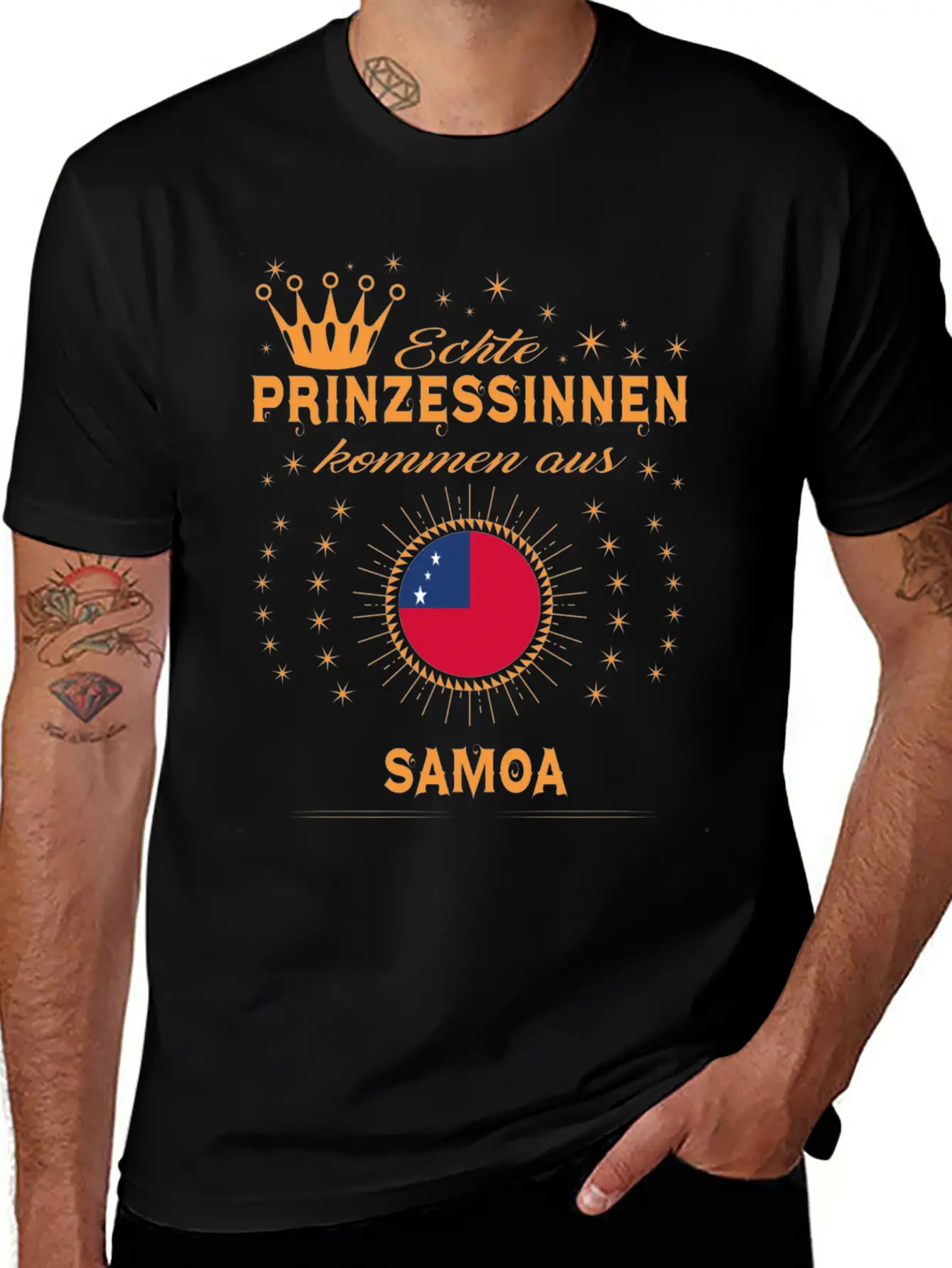 Geschenk Prinzessinnen Kommen SAMOA Stylish Everyday T-Shirt – Unisex Basic Cotton Tee