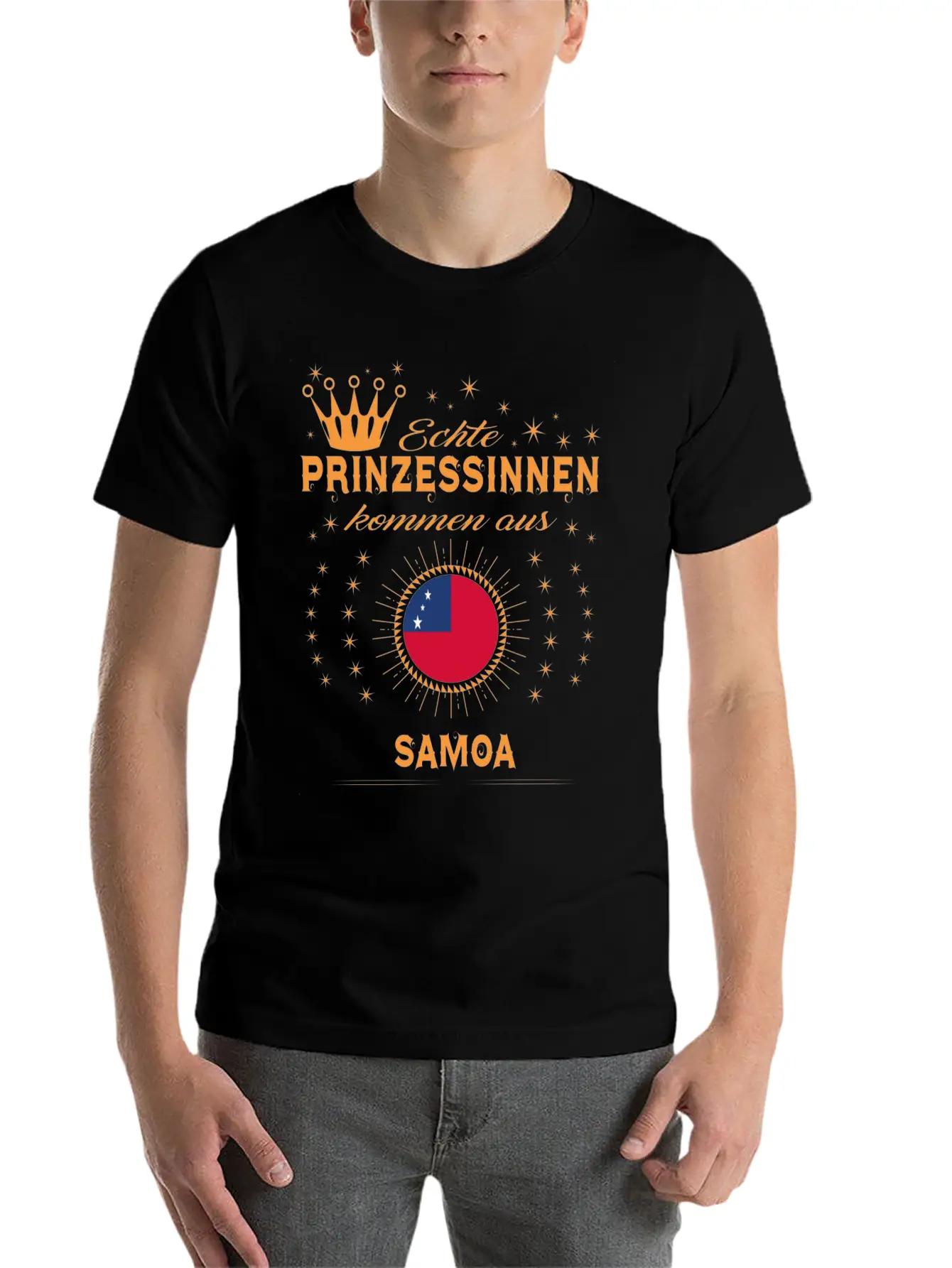 Geschenk Prinzessinnen Kommen SAMOA Stylish Everyday T-Shirt – Unisex Basic Cotton Tee