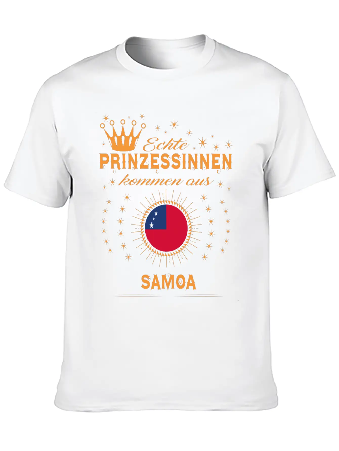Geschenk Prinzessinnen Kommen SAMOA Stylish Everyday T-Shirt – Unisex Basic Cotton Tee