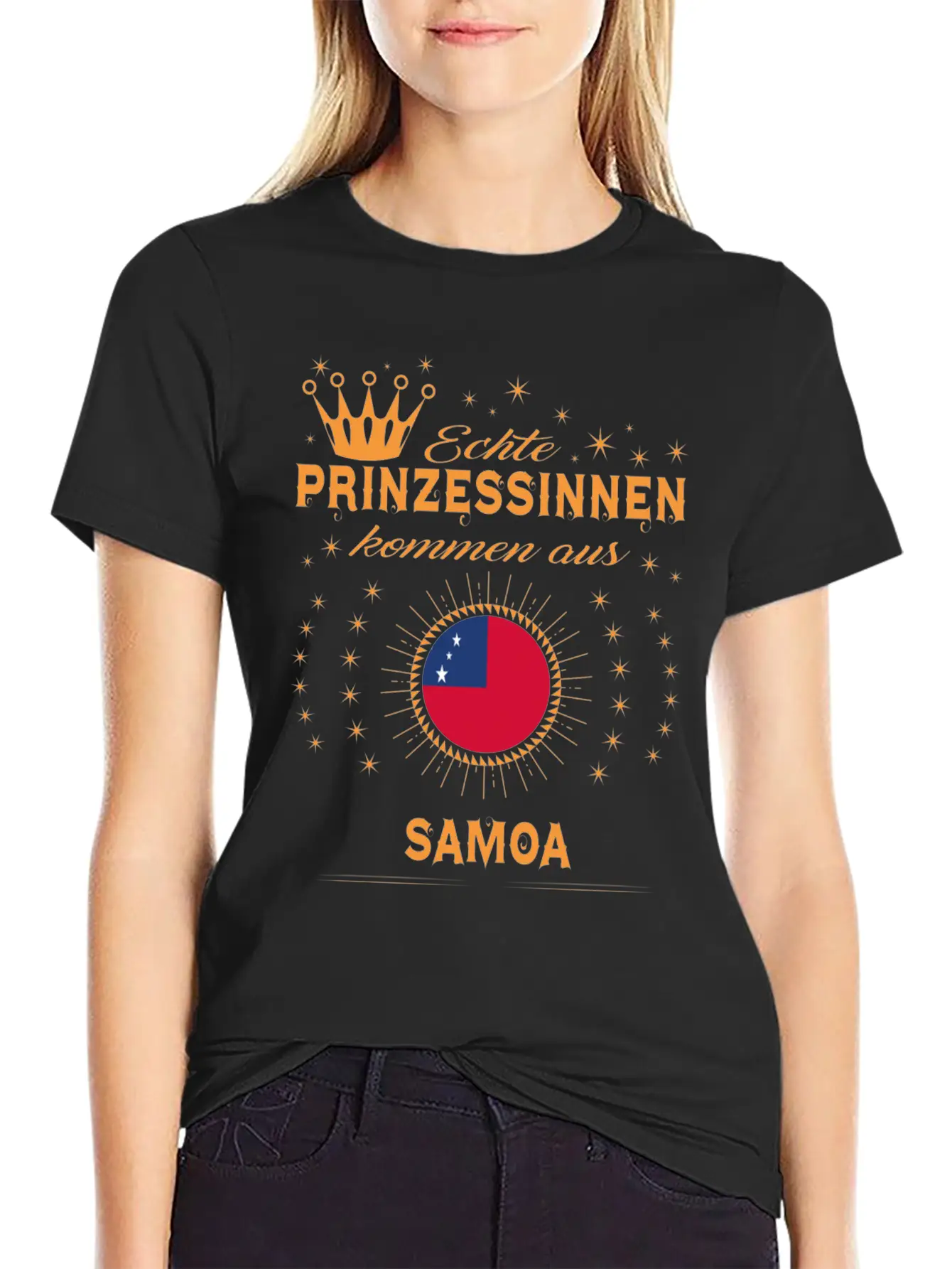 Geschenk Prinzessinnen Kommen SAMOA Stylish Everyday T-Shirt – Unisex Basic Cotton Tee