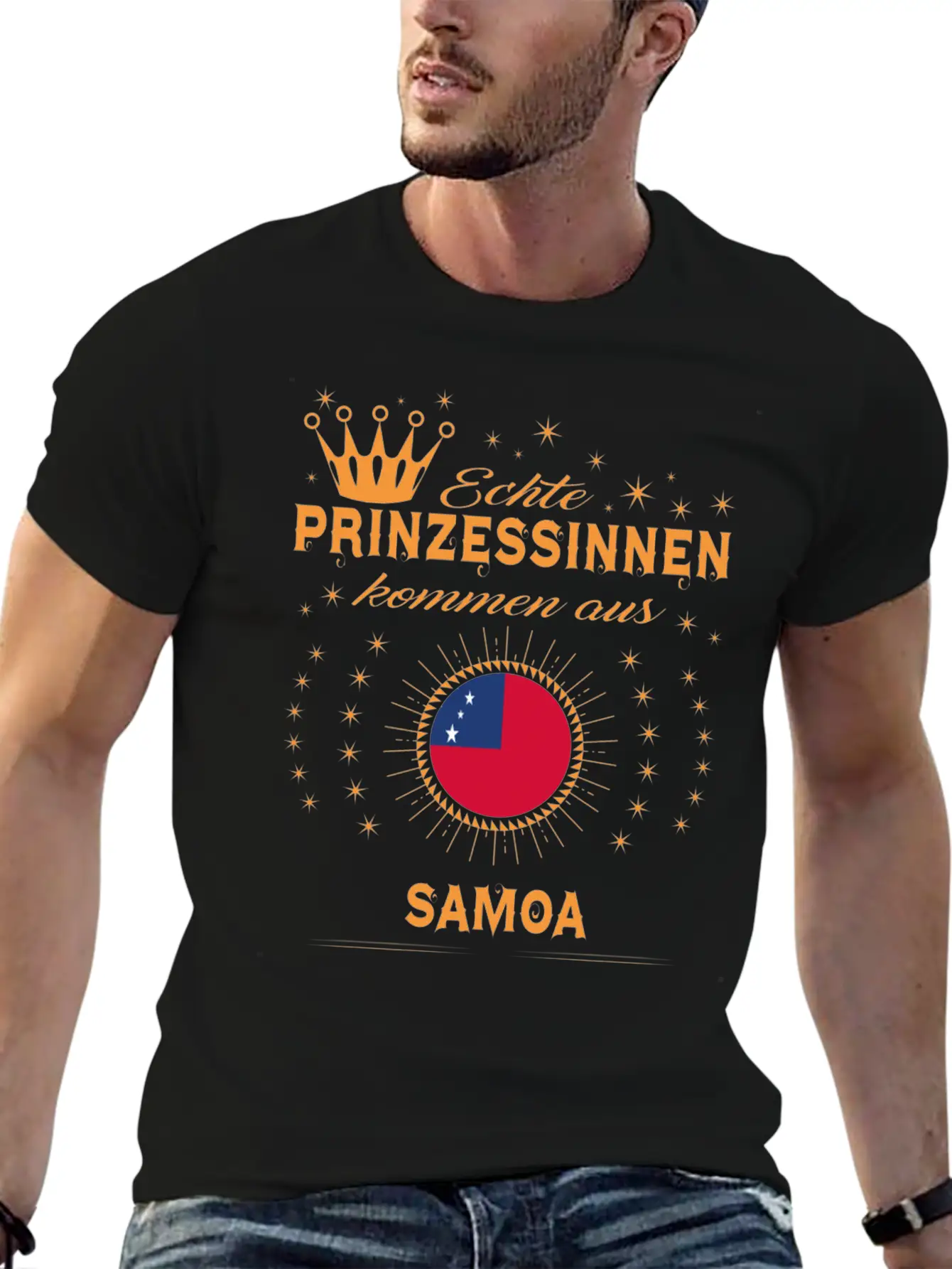 Geschenk Prinzessinnen Kommen SAMOA Stylish Everyday T-Shirt – Unisex Basic Cotton Tee