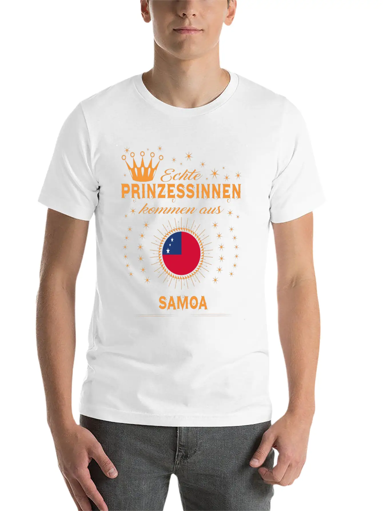 Geschenk Prinzessinnen Kommen SAMOA Stylish Everyday T-Shirt – Unisex Basic Cotton Tee