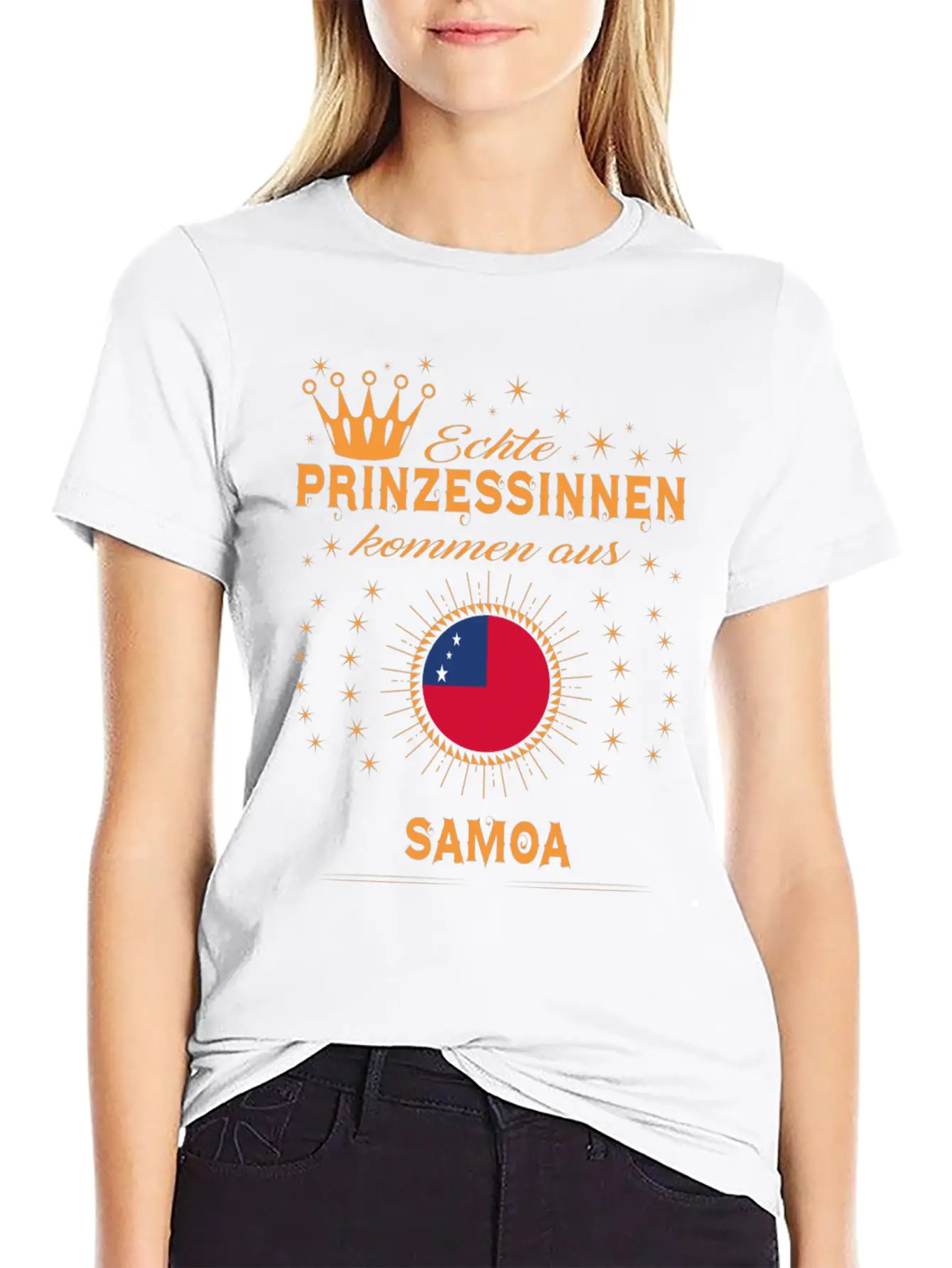 Geschenk Prinzessinnen Kommen SAMOA Stylish Everyday T-Shirt – Unisex Basic Cotton Tee