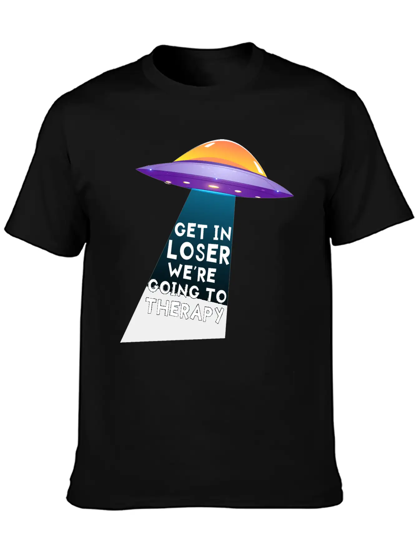 Get In Loser We're Going To Therapy Essential Unisex Summer Tee – Soft Cotton Casual Fit