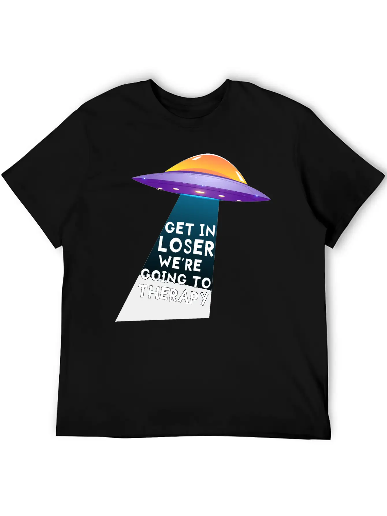 Get In Loser We're Going To Therapy Essential Unisex Summer Tee – Soft Cotton Casual Fit