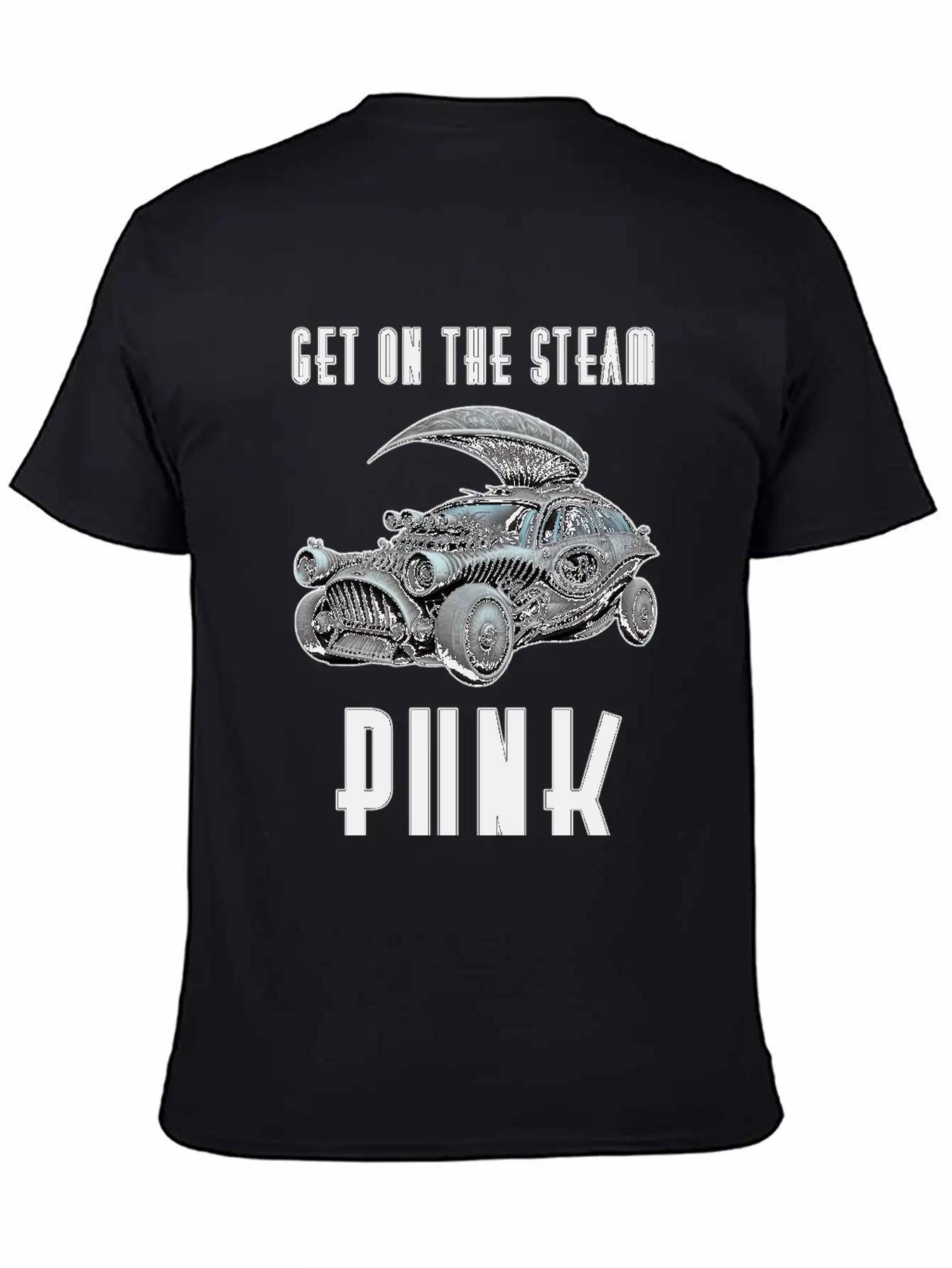 Get On The Steam Punk T-Shirt Stylish Everyday T-Shirt – Unisex Basic Cotton Tee