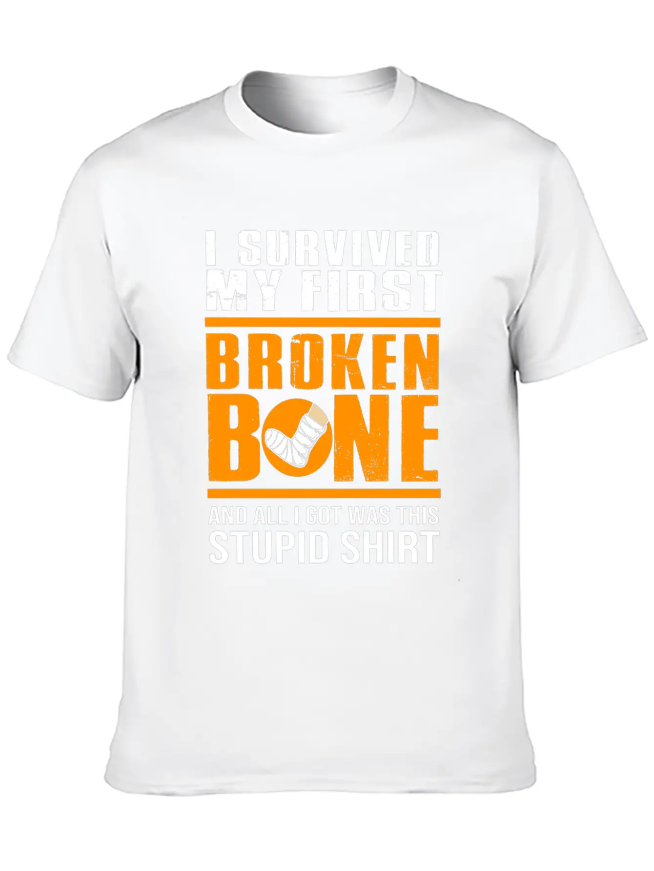 Get Well Soon Recovery Funny Broken Bone Basic Graphic T-Shirt – Daily Comfort In Soft Cotton