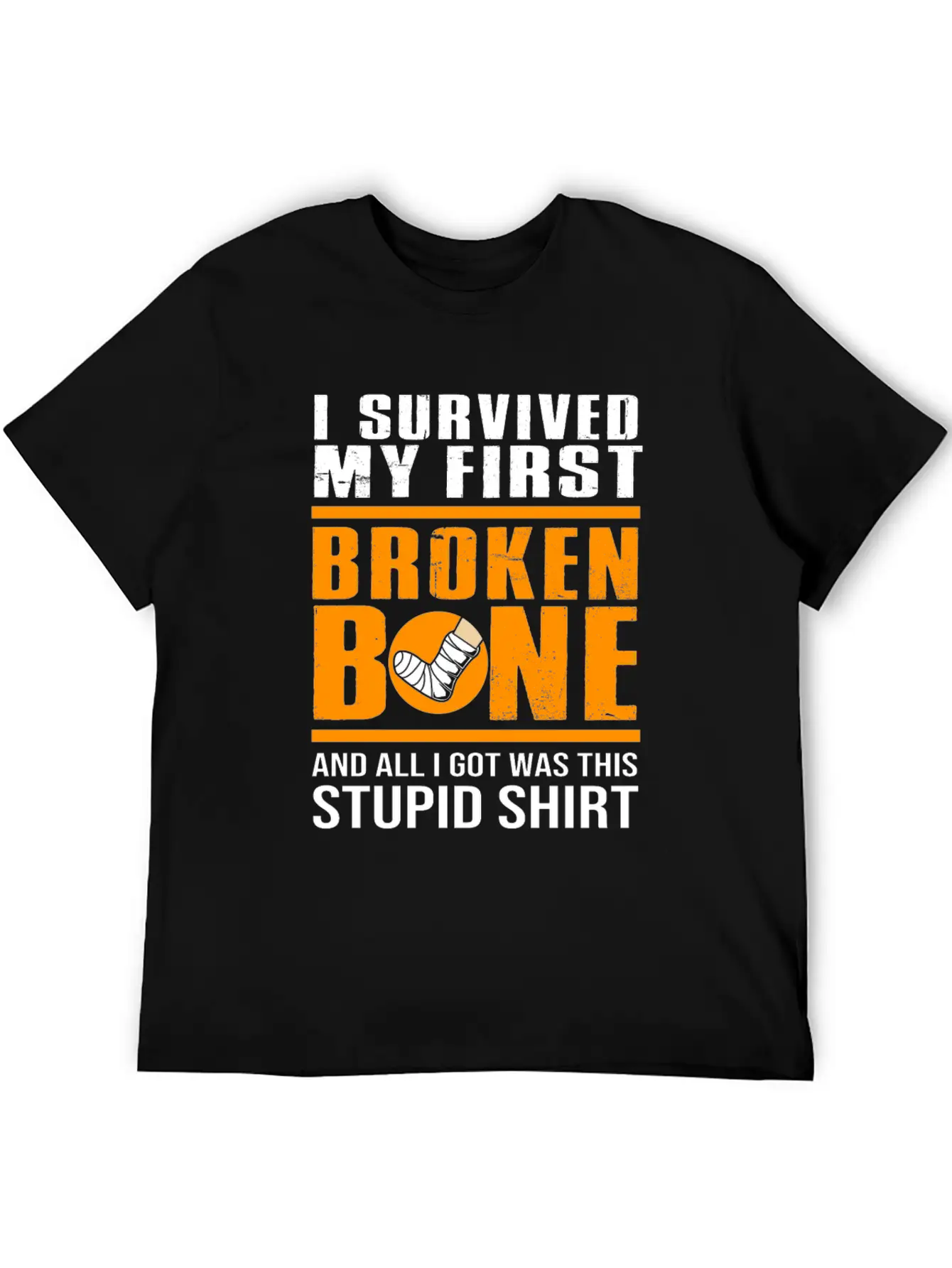 Get Well Soon Recovery Funny Broken Bone Basic Graphic T-Shirt – Daily Comfort In Soft Cotton