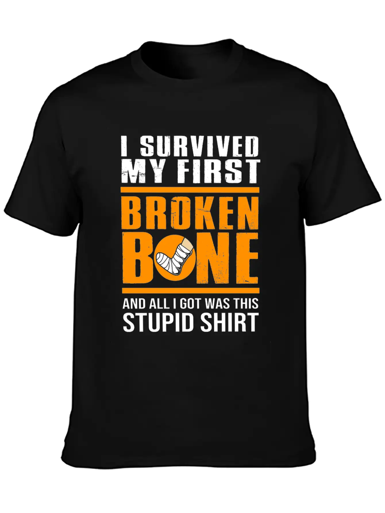 Get Well Soon Recovery Funny Broken Bone Basic Graphic T-Shirt – Daily Comfort In Soft Cotton