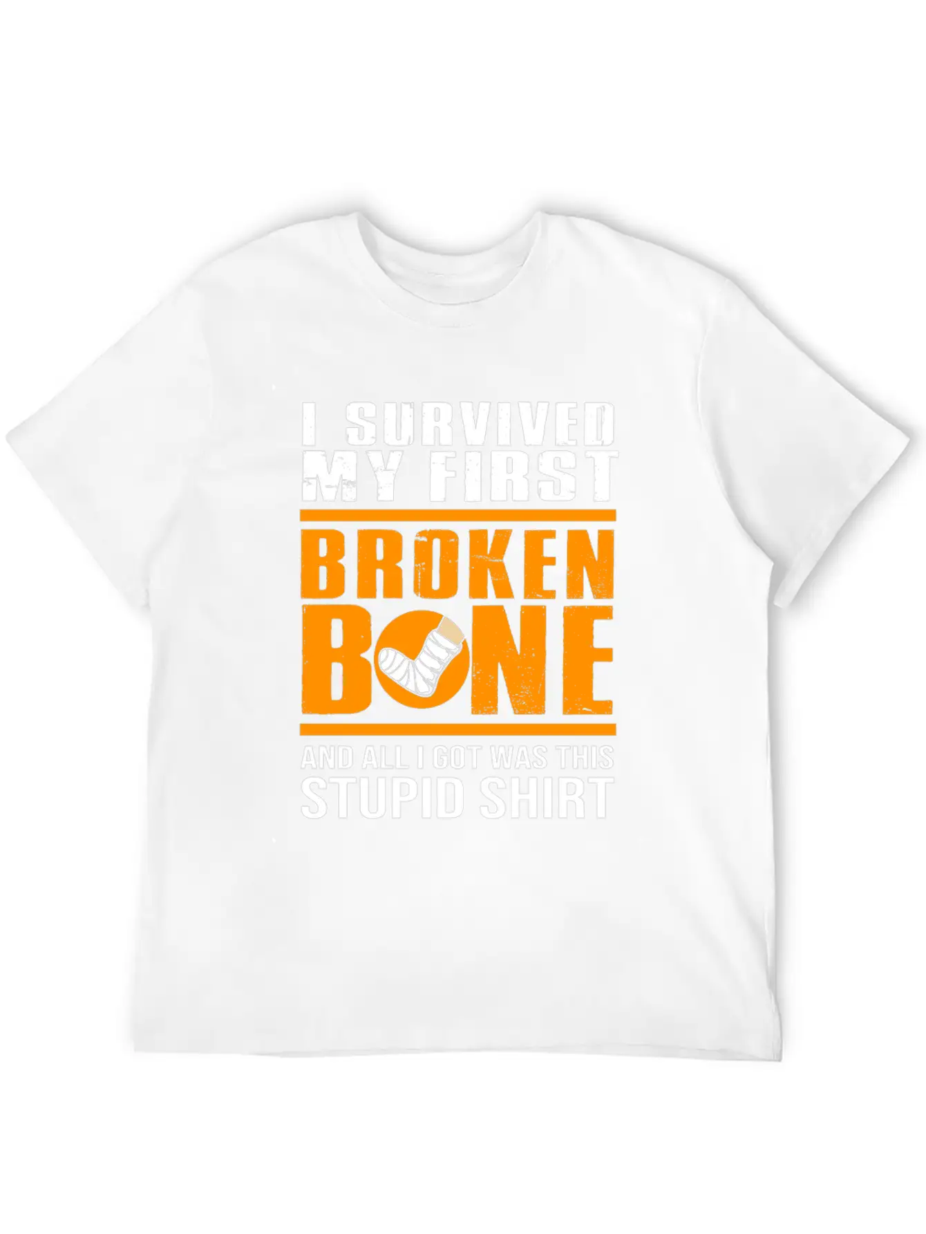 Get Well Soon Recovery Funny Broken Bone Basic Graphic T-Shirt – Daily Comfort In Soft Cotton