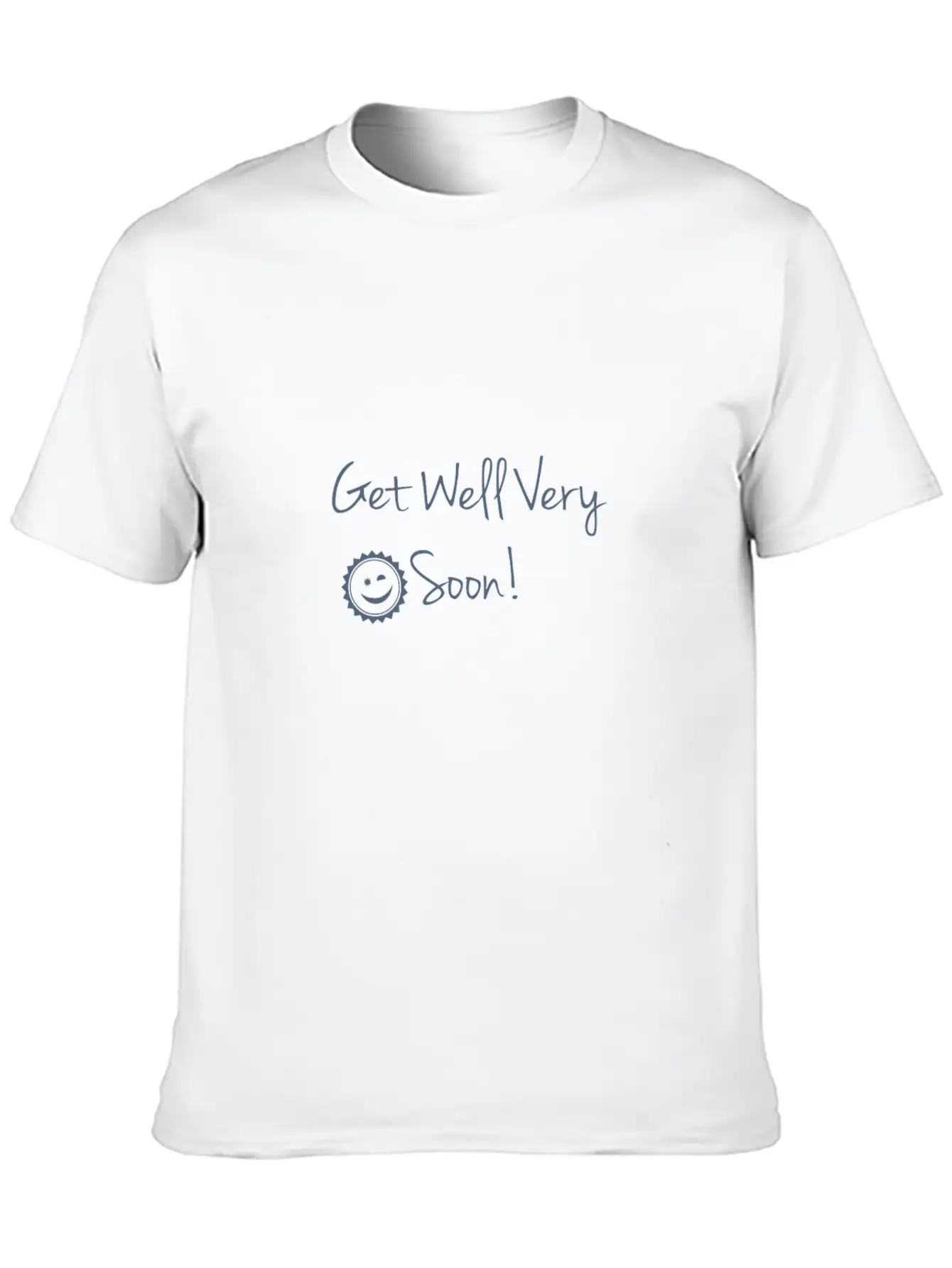 Get Well Very Soon Illustration Essential Unisex Summer Tee – Soft Cotton Casual Fit
