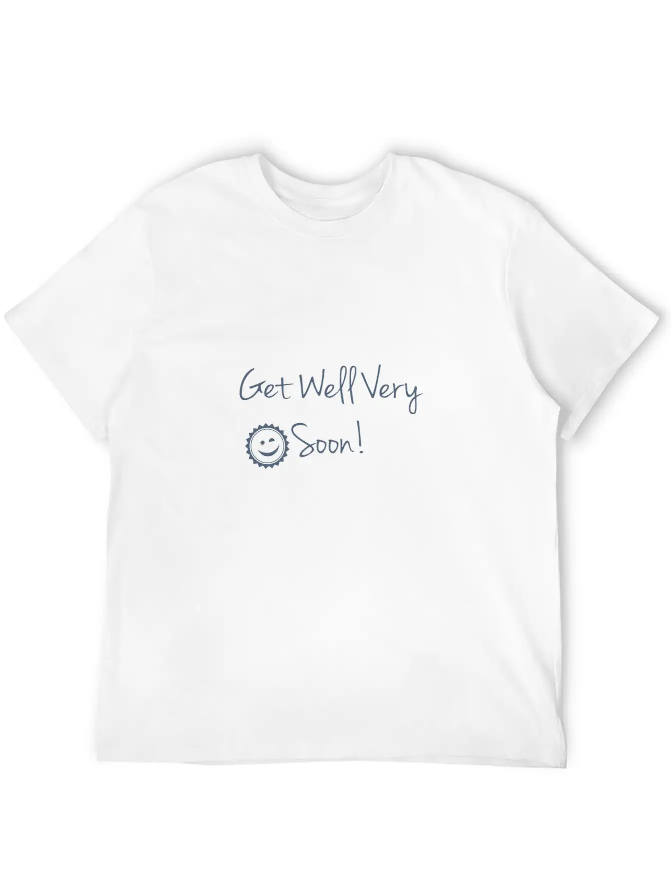 Get Well Very Soon Illustration Essential Unisex Summer Tee – Soft Cotton Casual Fit