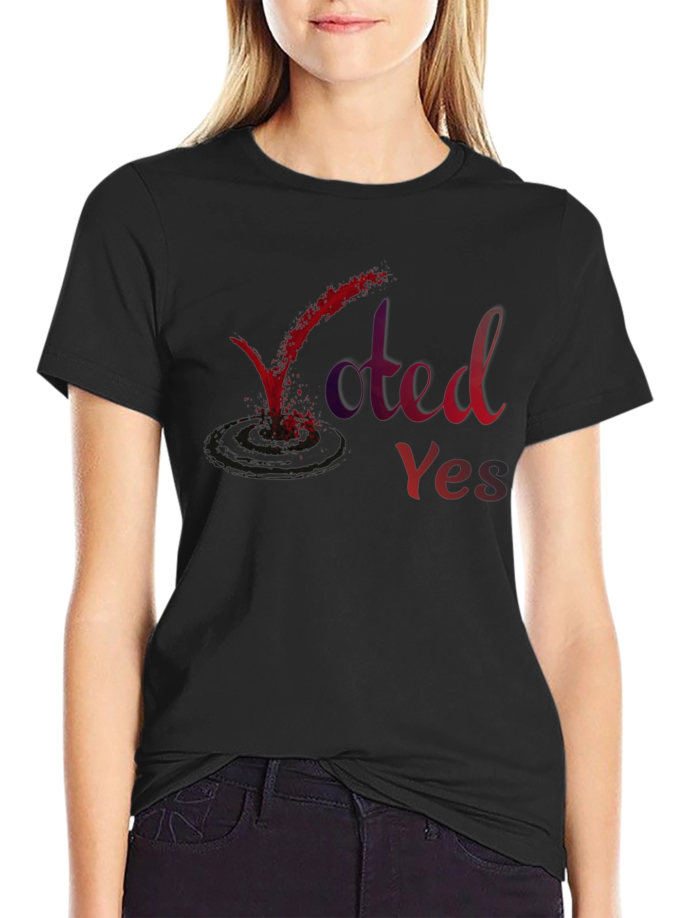 Voted Yes Graphic Tee - Express Yourself!