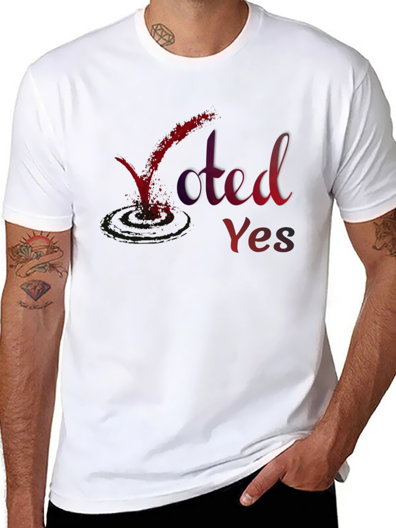 Voted Yes Graphic Tee - Express Yourself!
