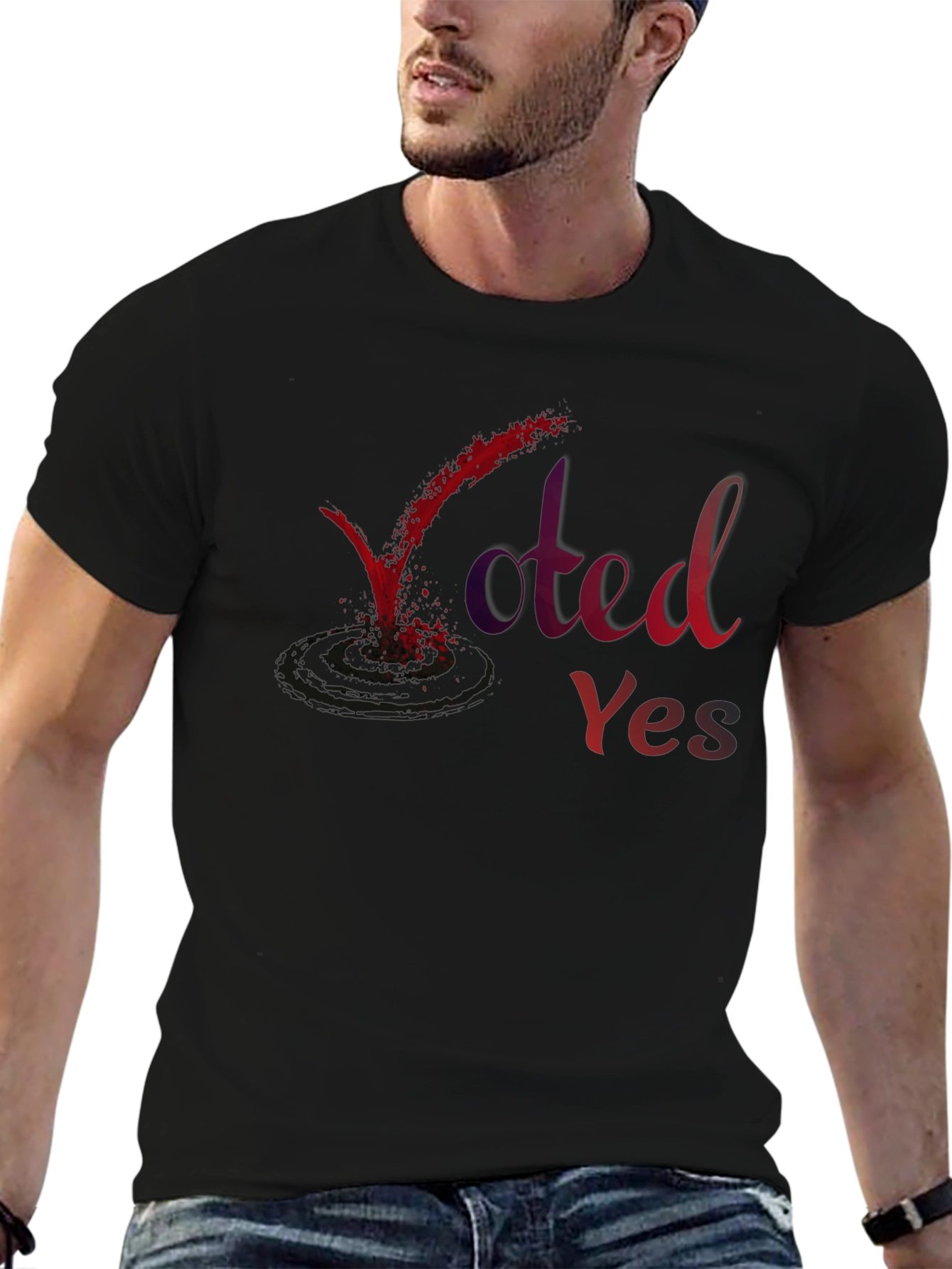 Voted Yes Graphic Tee - Express Yourself!