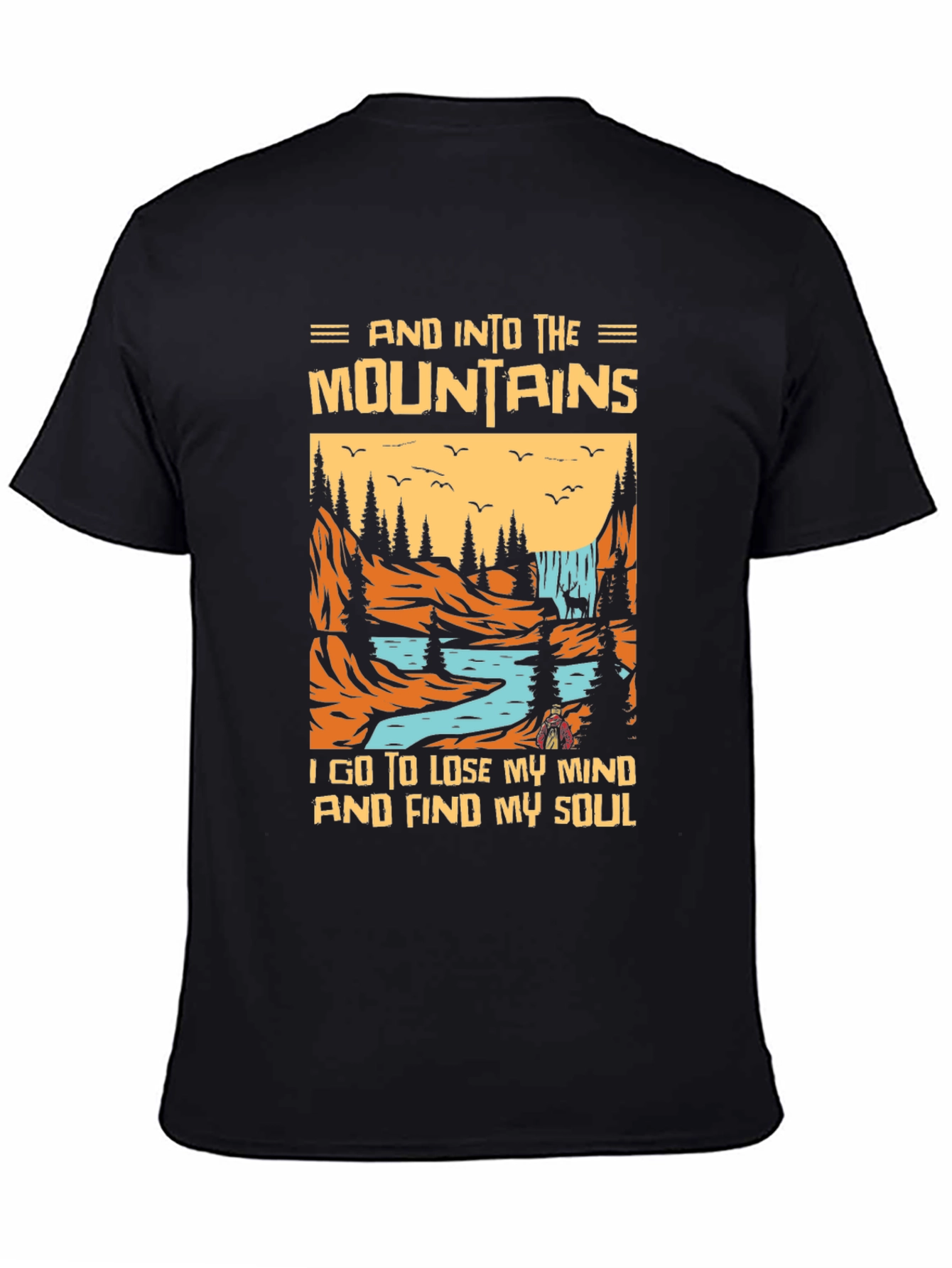 Mountains Graphic T-Shirt - Find Your Soul