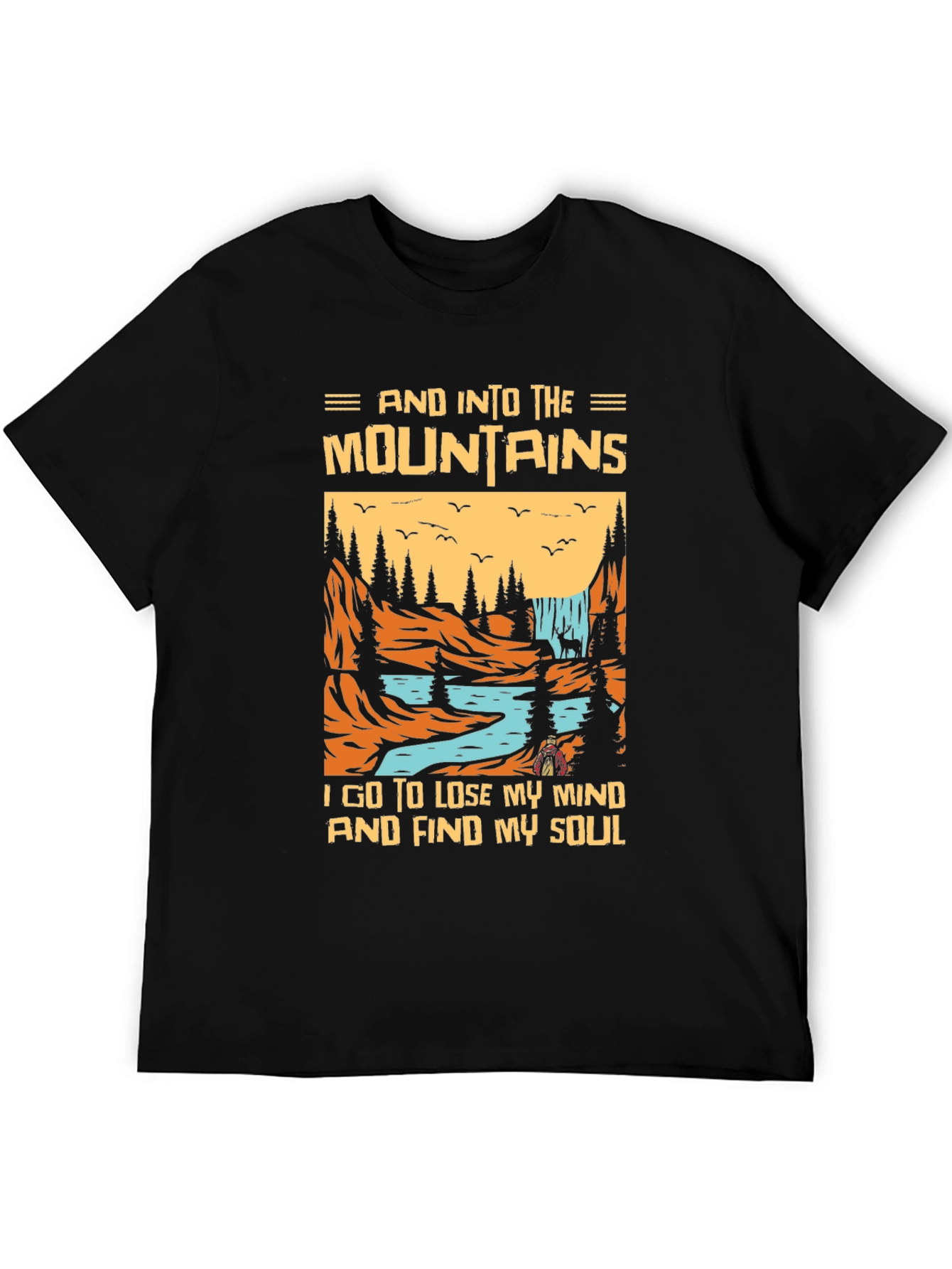 Mountains Graphic T-Shirt - Find Your Soul