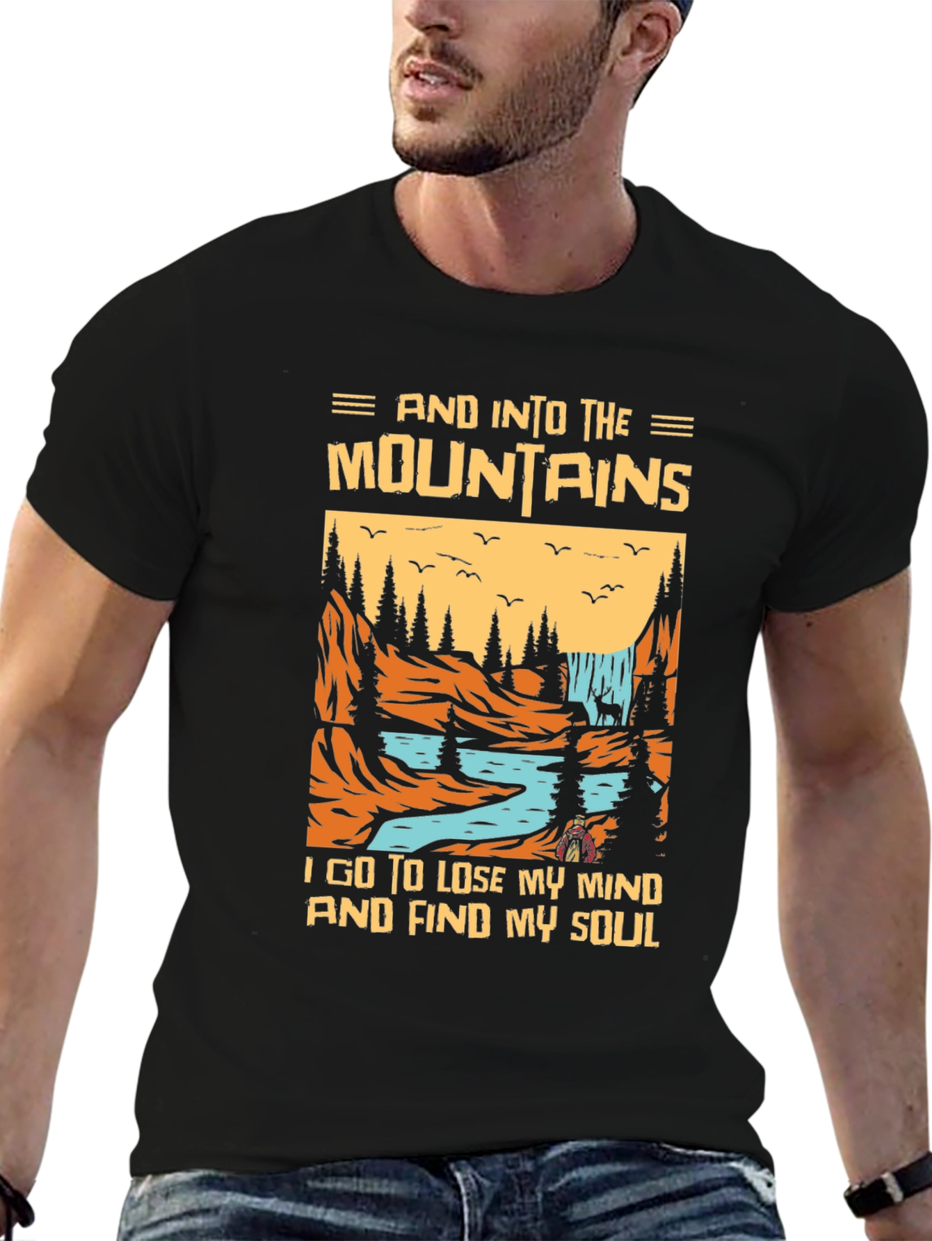 Mountains Graphic T-Shirt - Find Your Soul