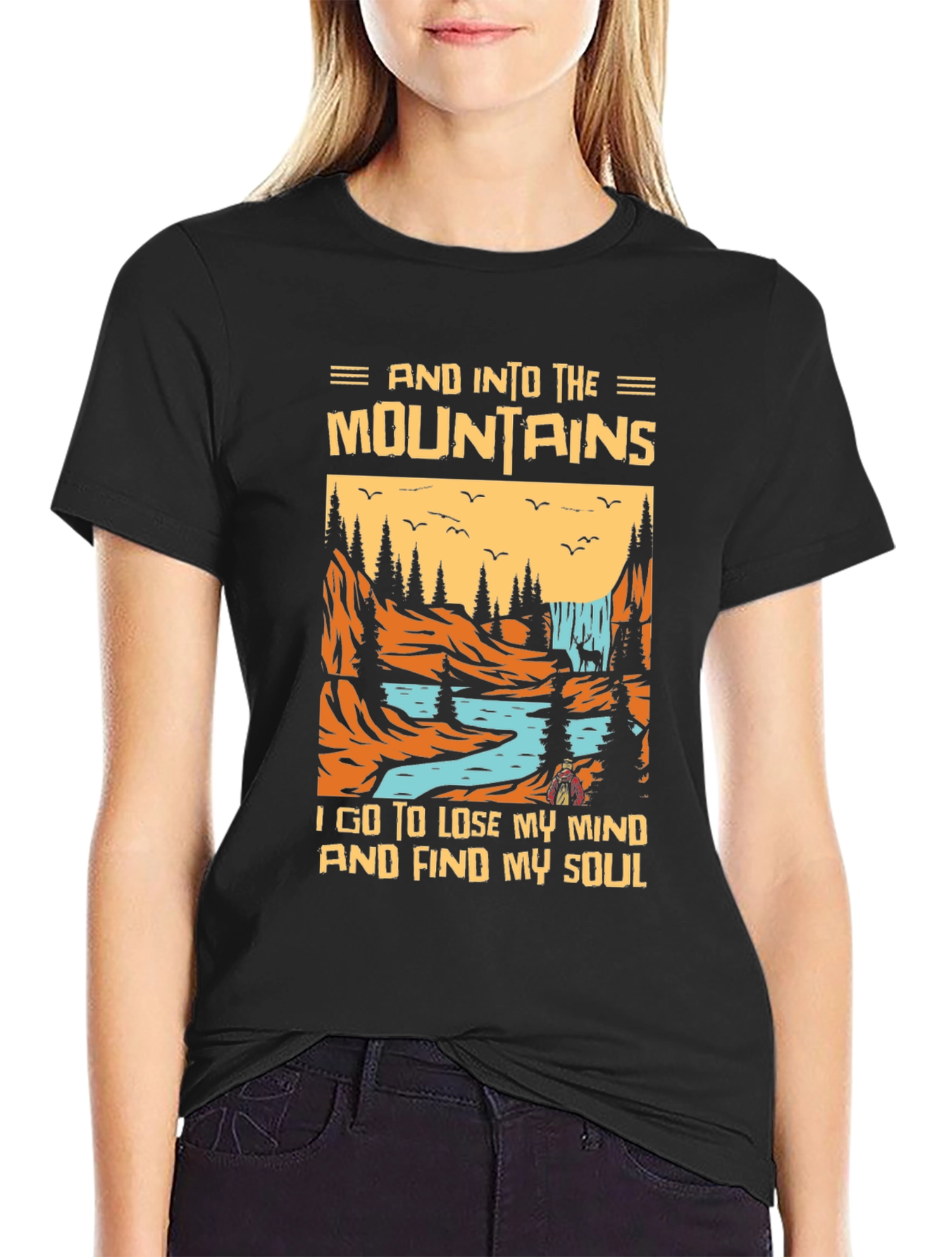 Mountains Graphic T-Shirt - Find Your Soul
