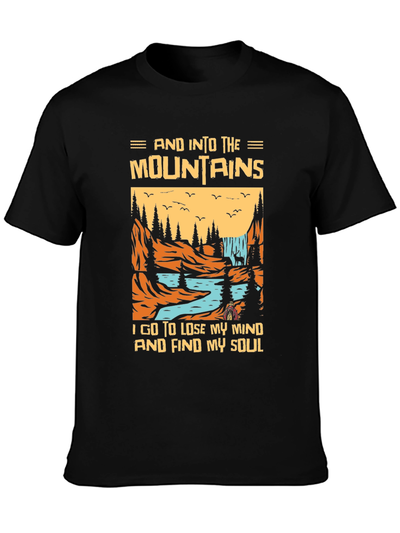Mountains Graphic T-Shirt - Find Your Soul