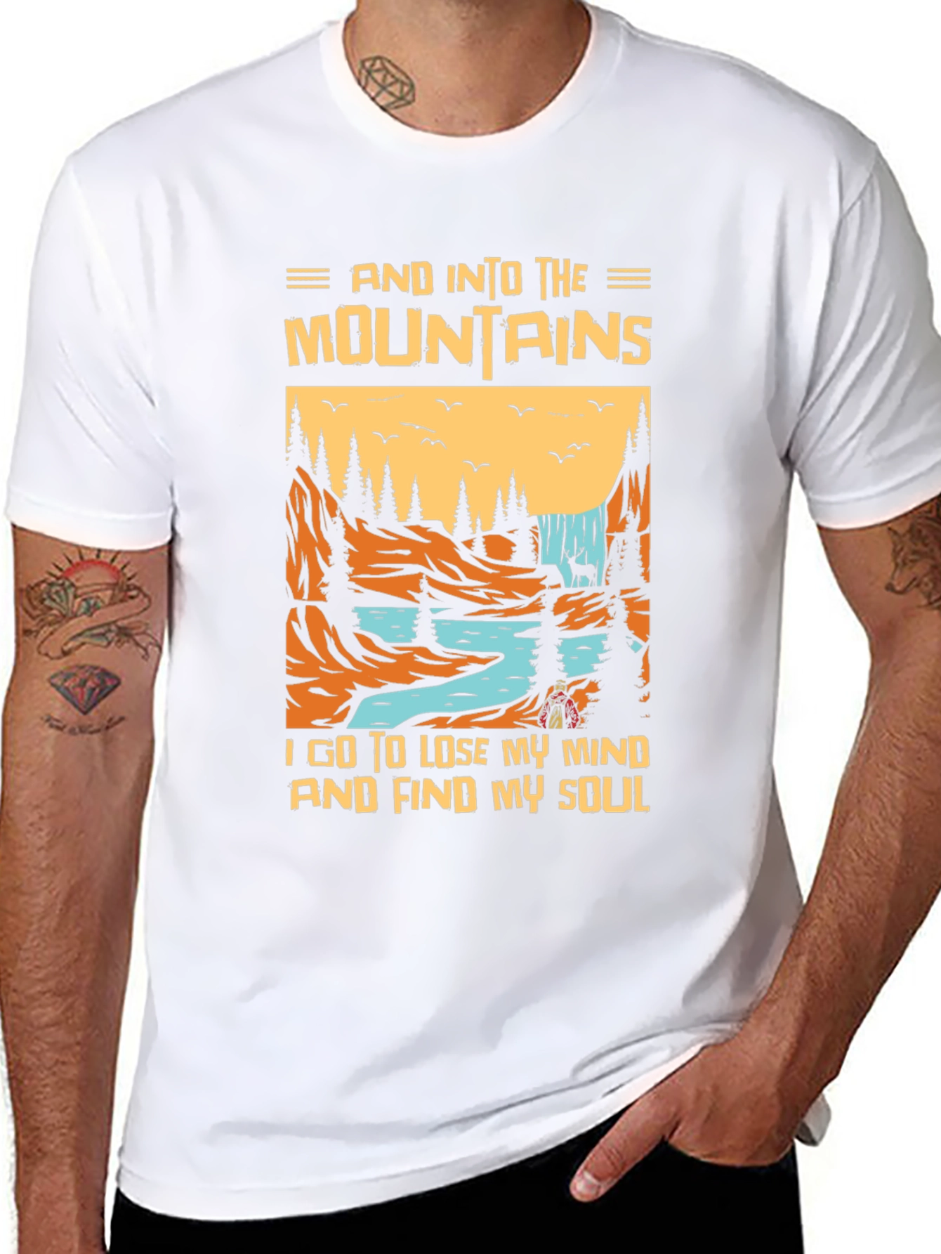 Mountains Graphic T-Shirt - Find Your Soul