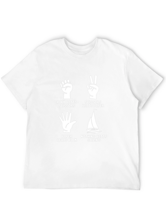 Rock Paper Scissors Sailing Graphic T-Shirt