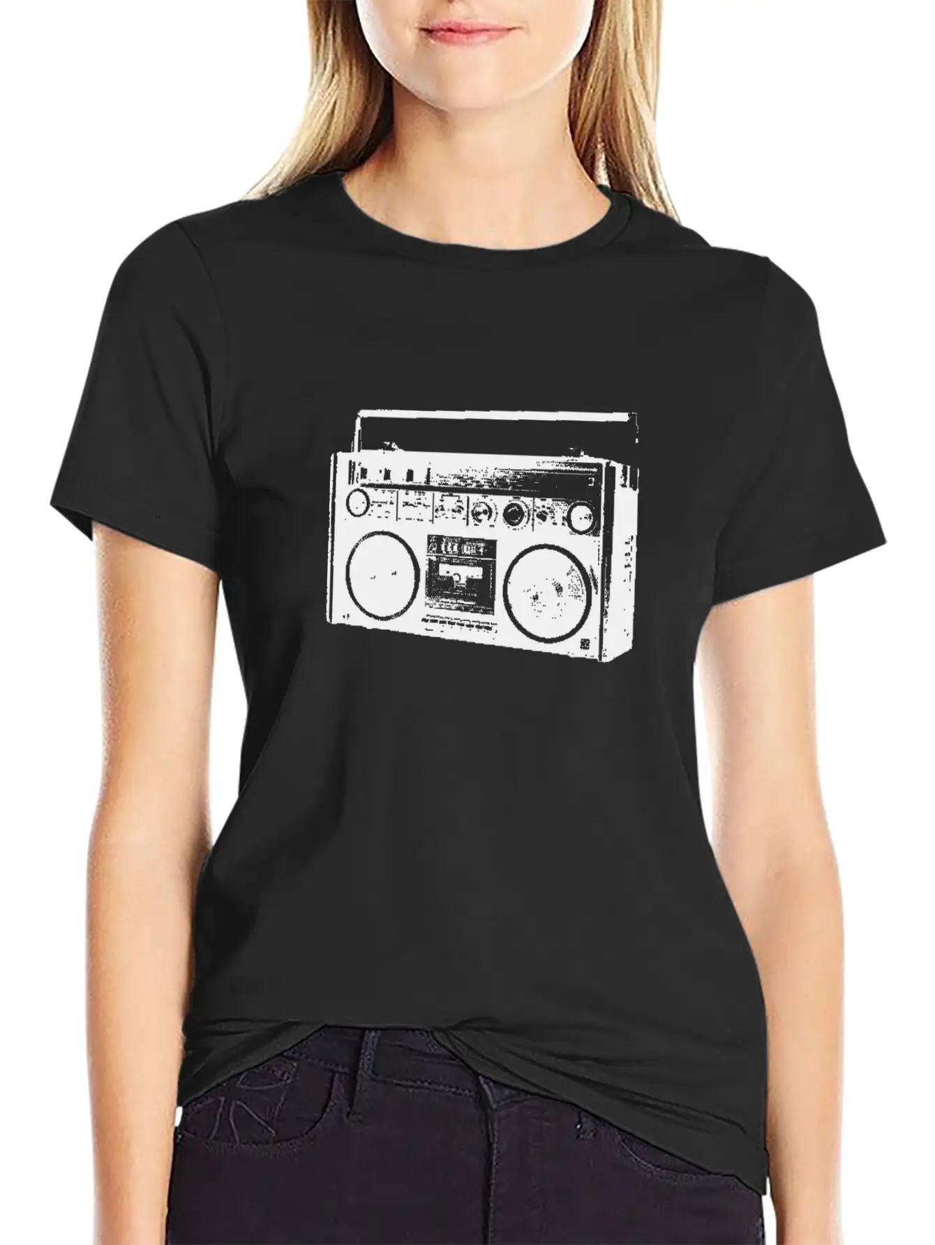 Ghetto Blaster Ghettoblaster Radio Oldschool Timeless Short Sleeve Tee – Comfy And Minimalist Design