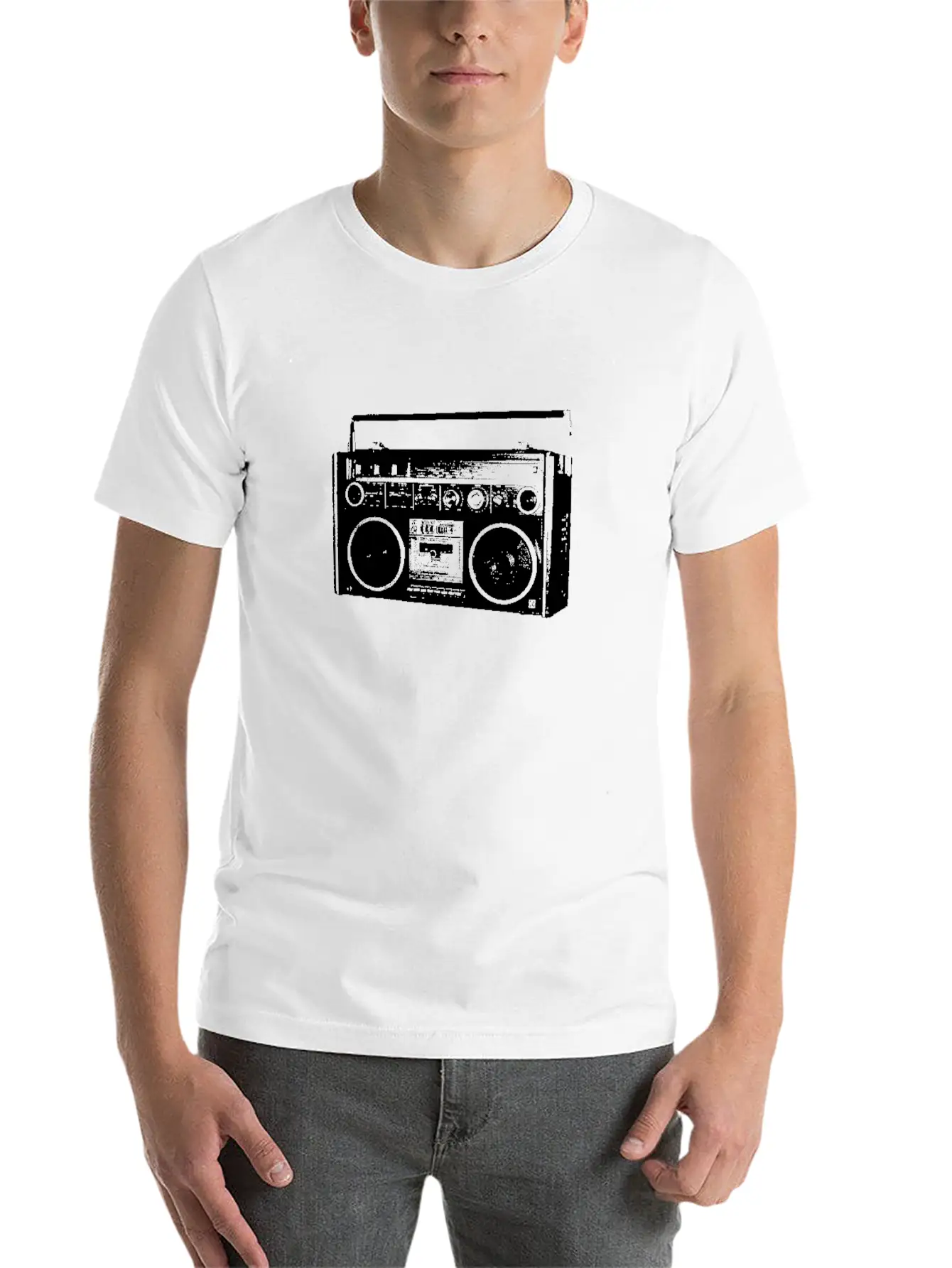 Ghetto Blaster Ghettoblaster Radio Oldschool Timeless Short Sleeve Tee – Comfy And Minimalist Design