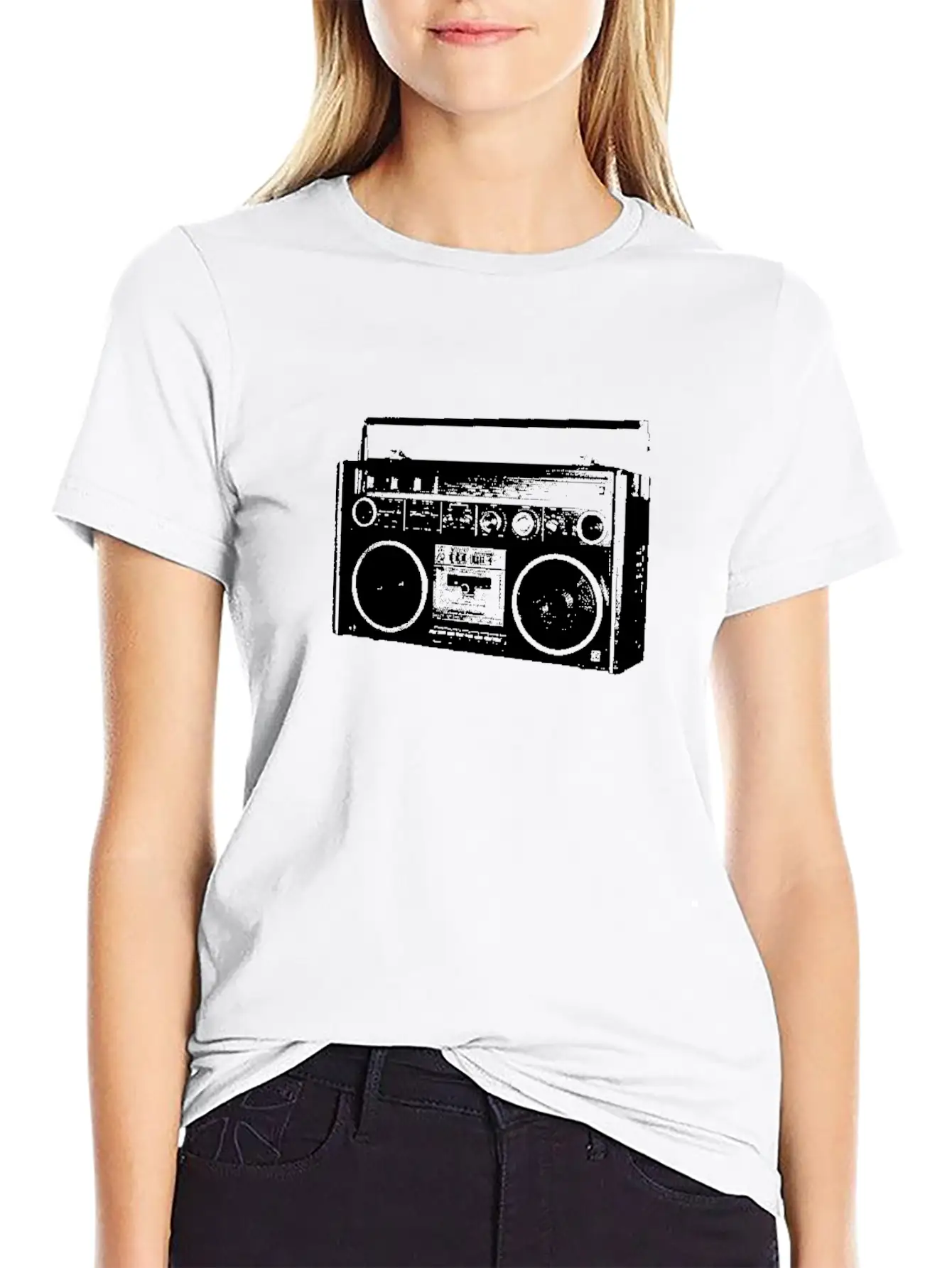 Ghetto Blaster Ghettoblaster Radio Oldschool Timeless Short Sleeve Tee – Comfy And Minimalist Design