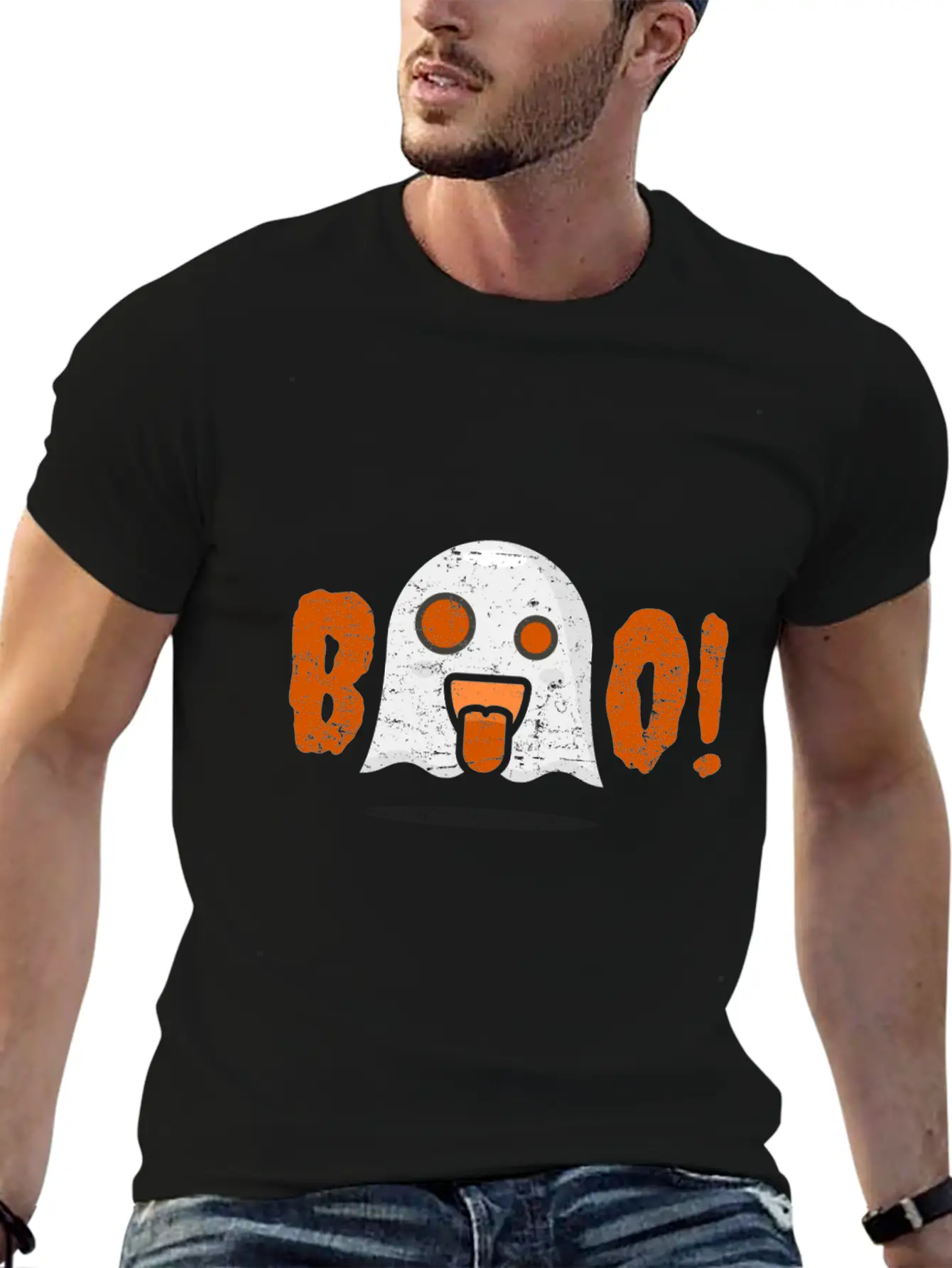 Ghost Creepy Midnight Halloween Gift Comfortable Minimalist Graphic Tee – Summer Style Essential